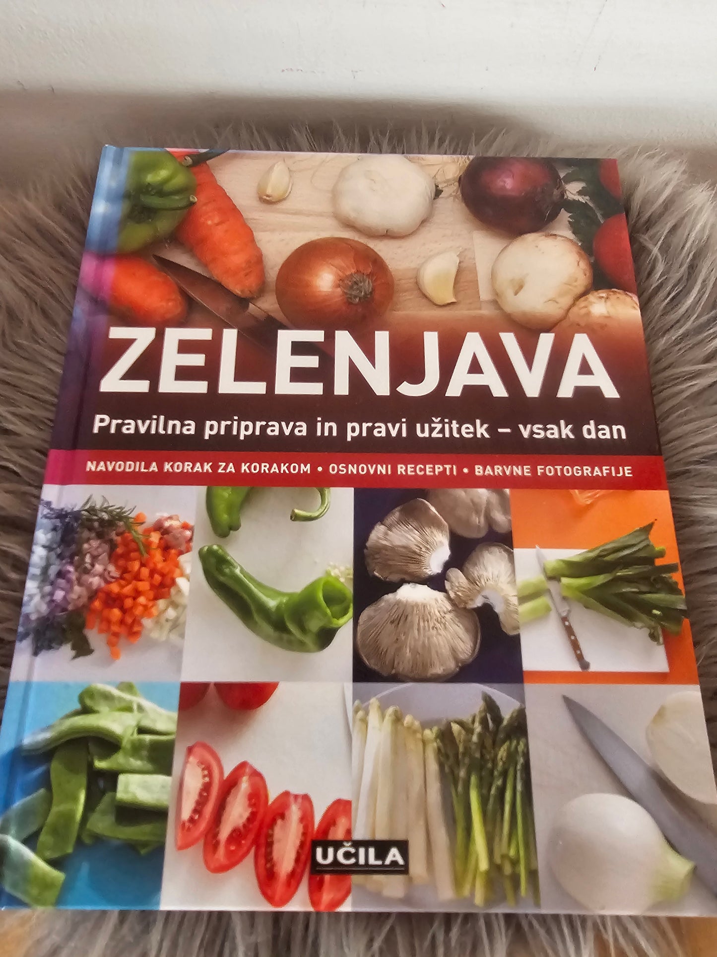 Zbirka kuharic:    - Meso   - Sladice,   - Zelenjava,   - Enolončnice,   - Solate Učila