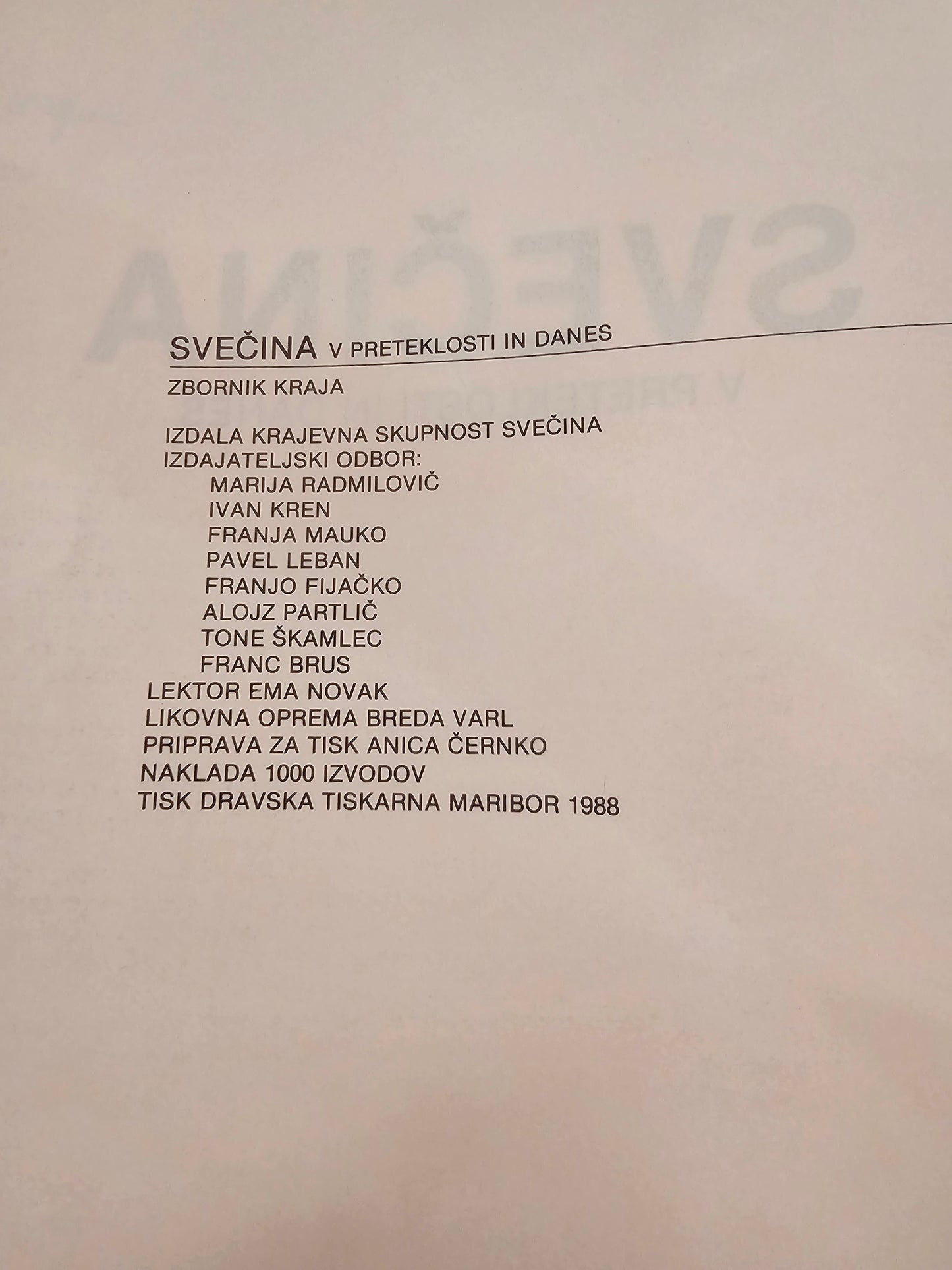 Svečina skozi stoletja do danes krajevna skupnost Svečina