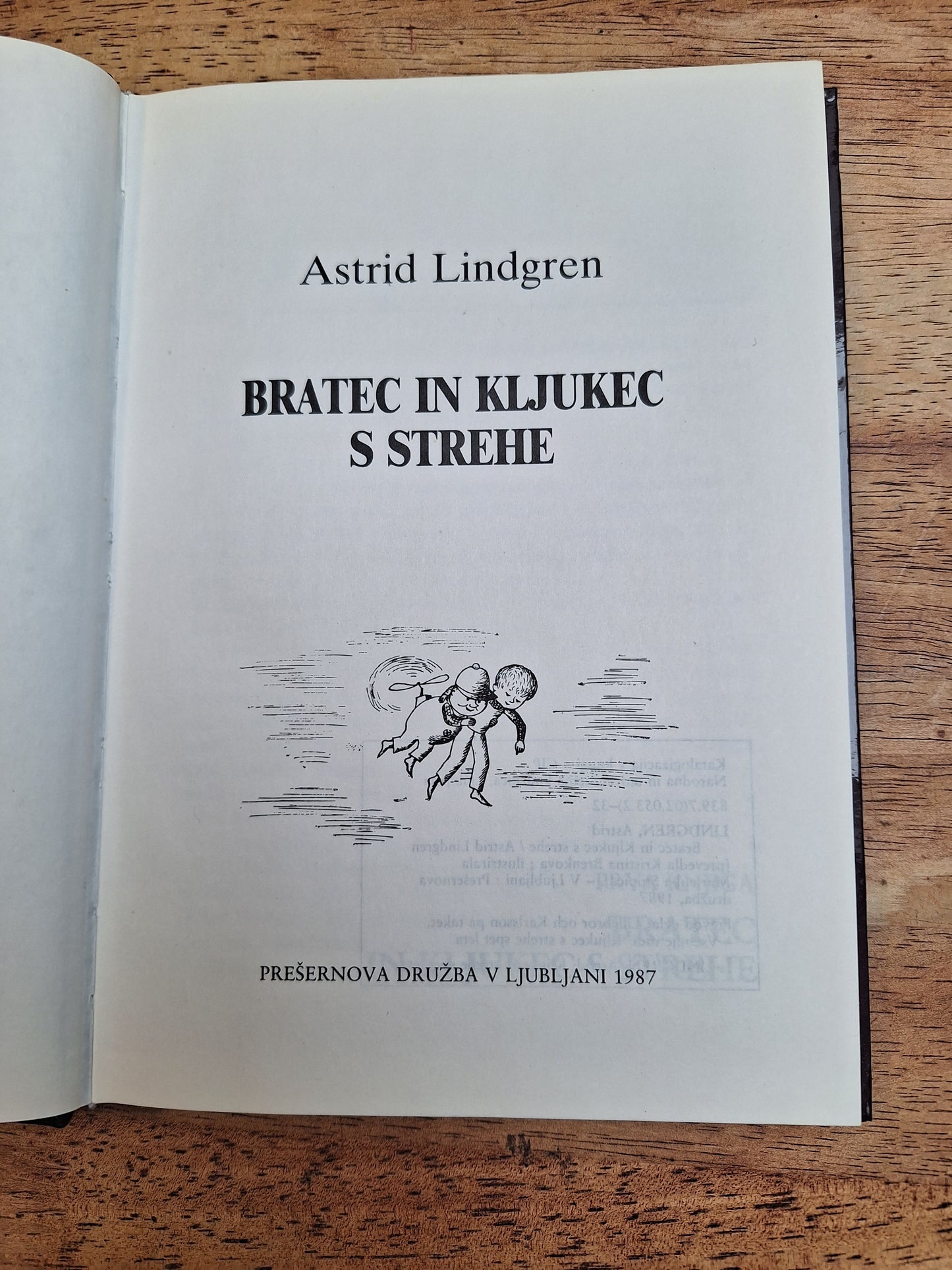 Bratec in kljukec  strehe Astrid Lindgren