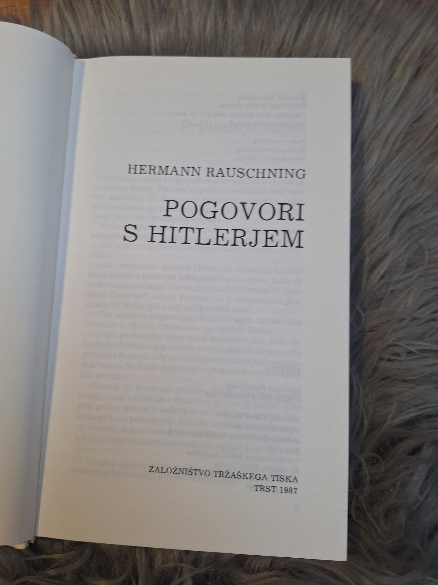 Pogovori s Hitlerjem Herrman Rauschning