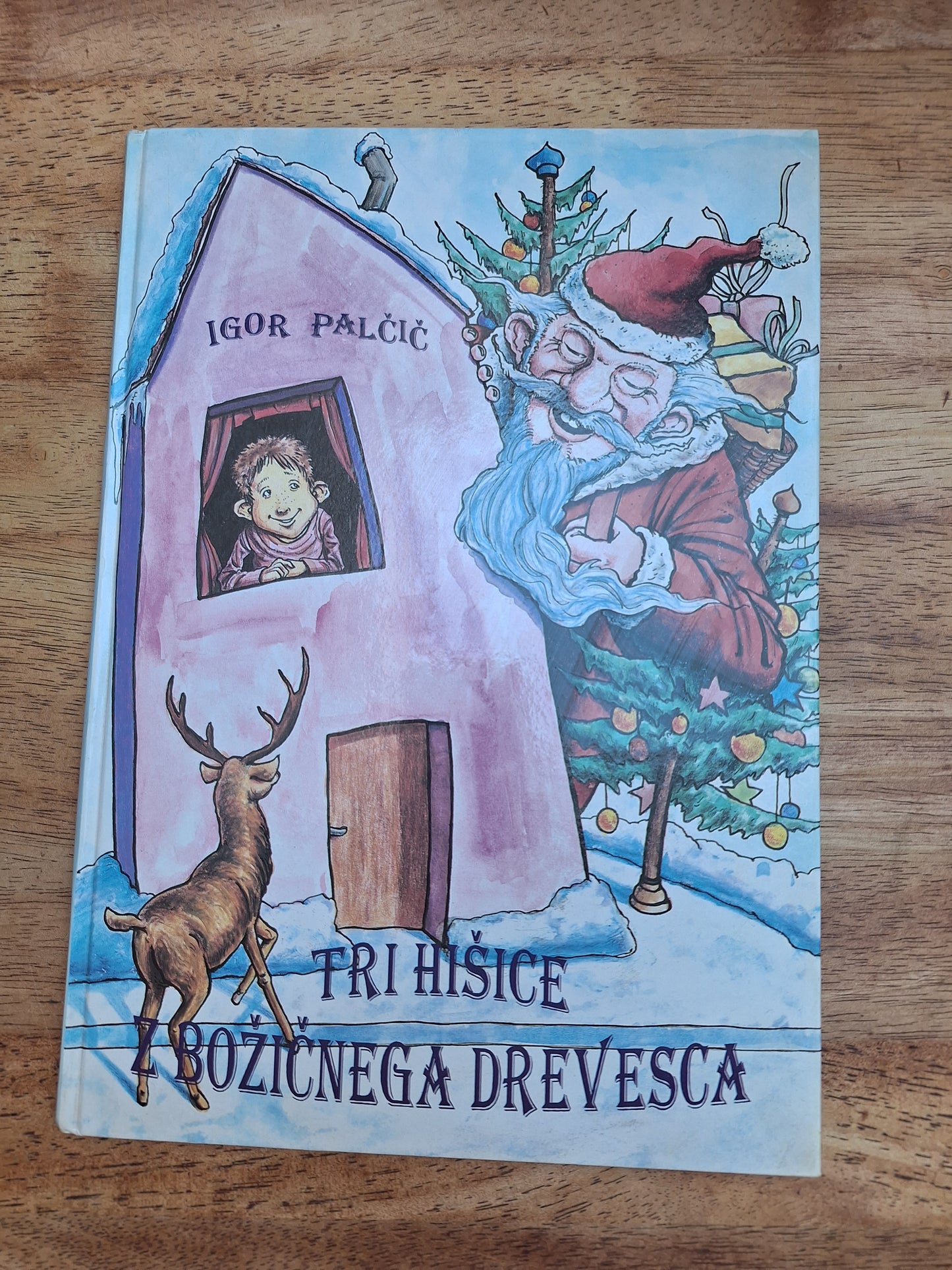 Tri hišice z božičnega drevesca Igor Palčič