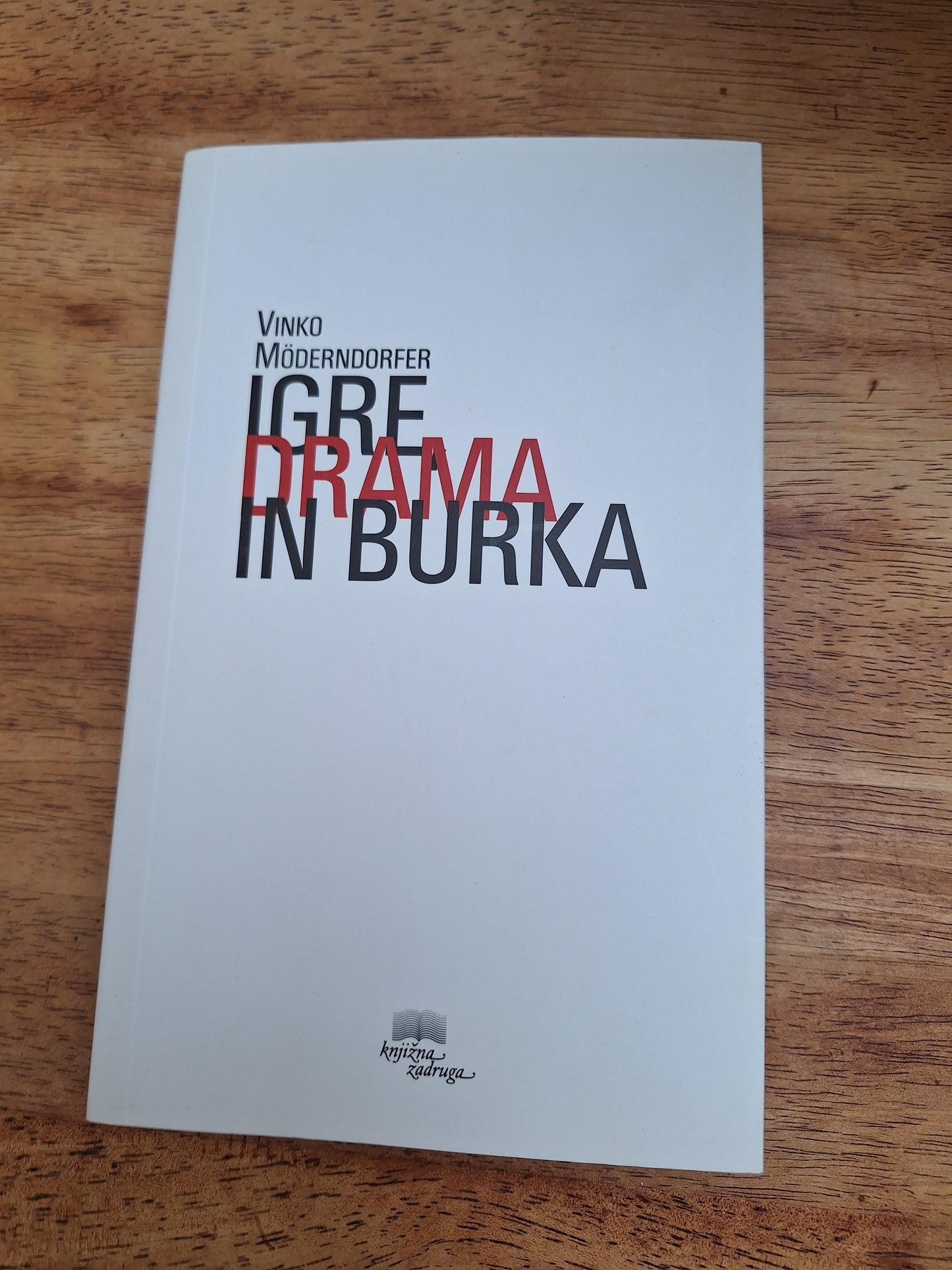 Igre drama in burka Vinko Moderndorfer