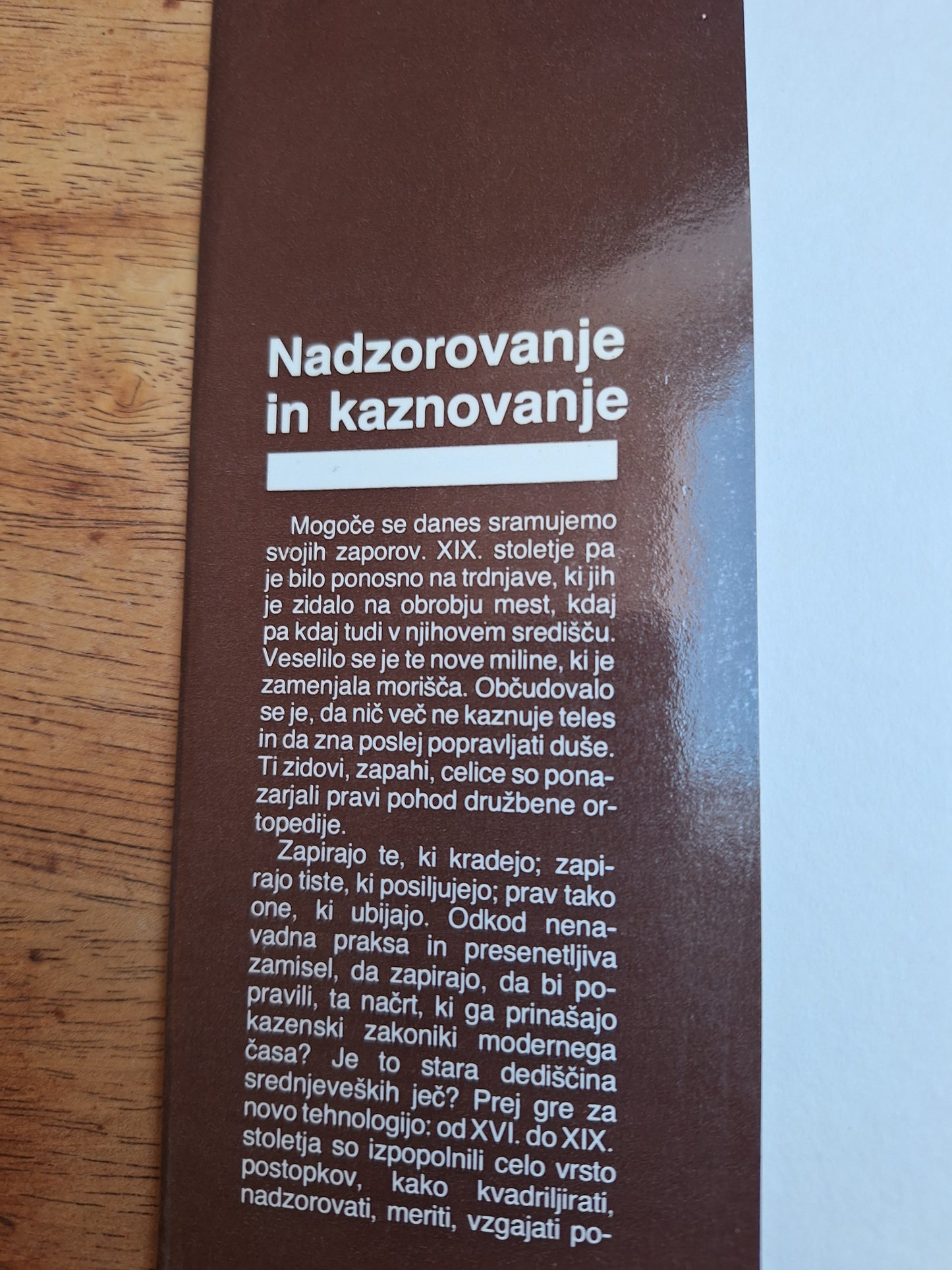 Nadzorovanje in kaznovanje Michel Foucault