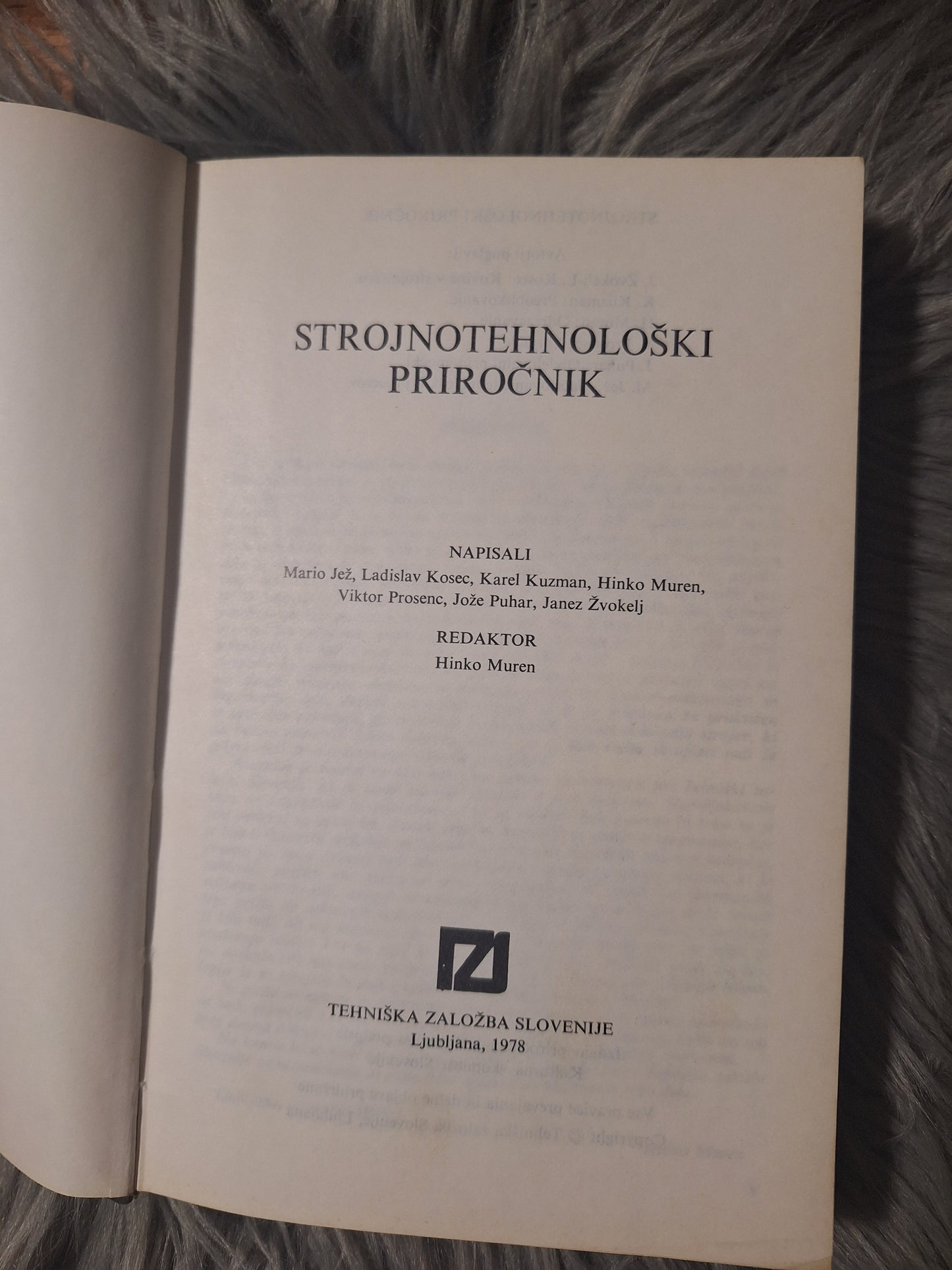 Strojnotehnološki priročnik Tehnična Založba Slovenije