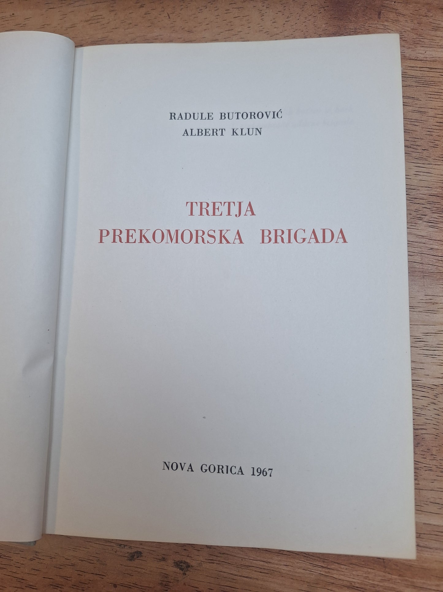 Tretja prekomorska brigada Radule Butorović Albert Klun