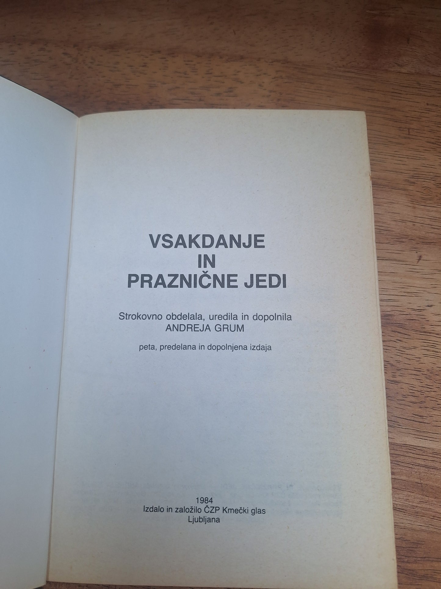 Vsakdanje in praznične jedi Andreja Grum