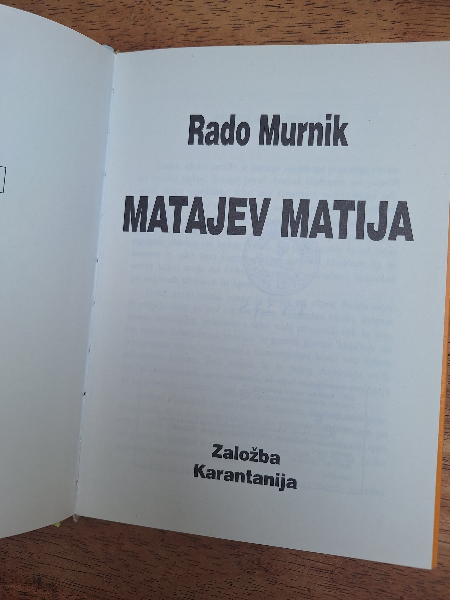 Matajev Matija Rado Murnik