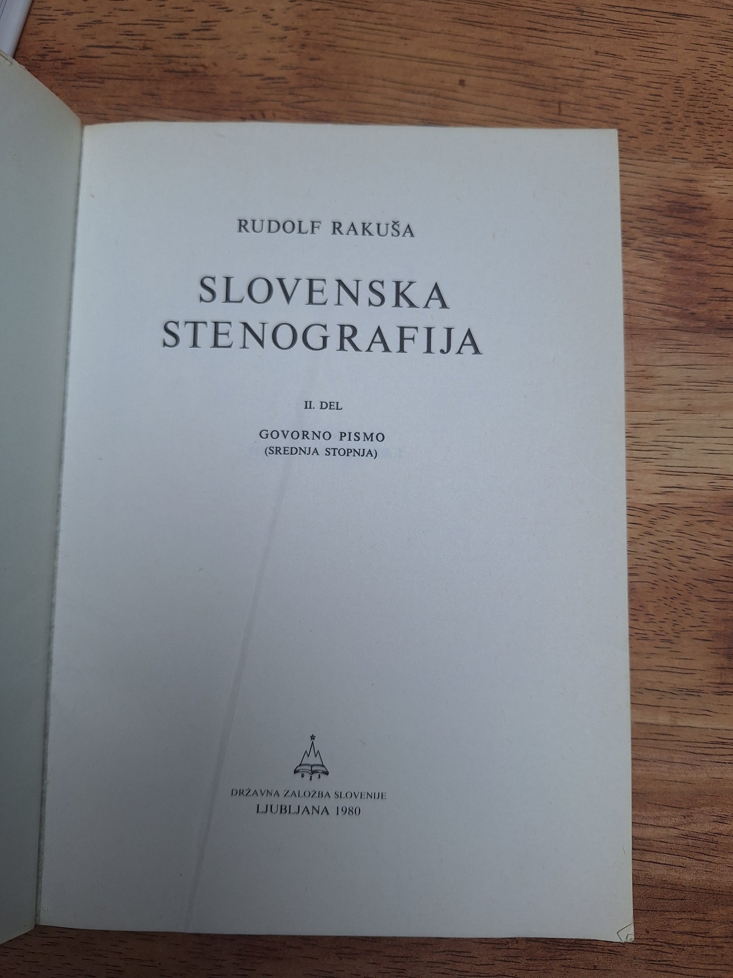 Slovenska stenografija Rudolf Rakuša