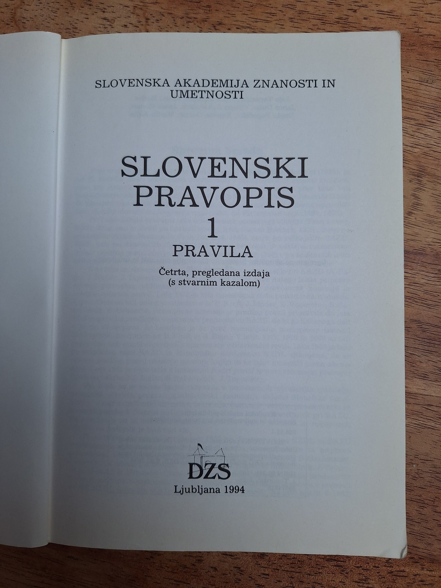 Slovenski pravopis pravila Dzs