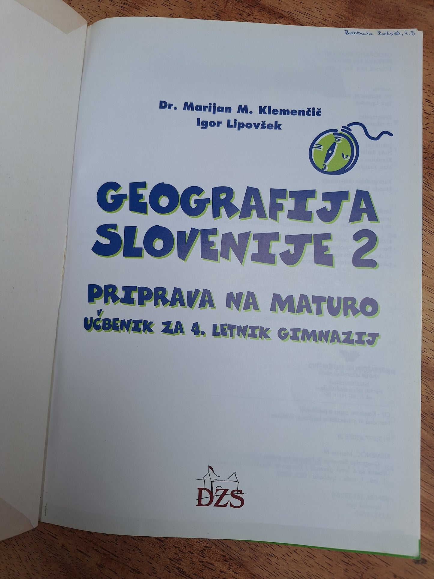 Geografija Slovenije 2  dr.Marijan M.Klemenčič Igor Lipovšek