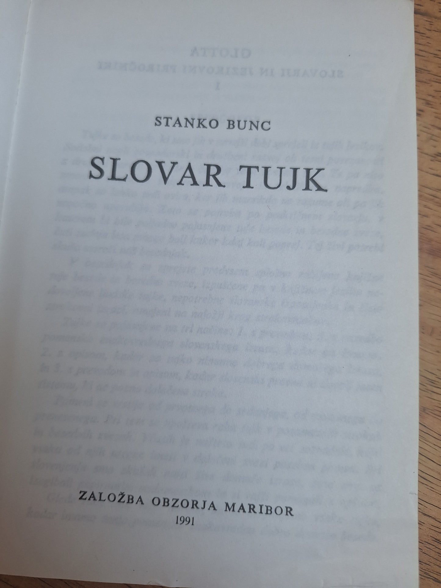 Slovar tujk Stanko Bunc