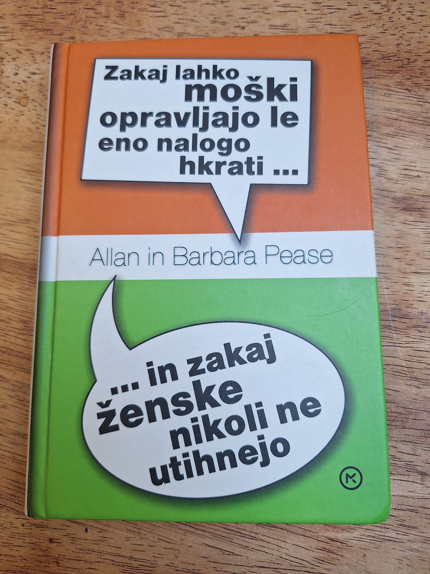 Zakaj lahko moški opravljajo le eno nalogo hkrati in zakaj ženske nikoli ne utihnejo? Allan in Barbara Pease.