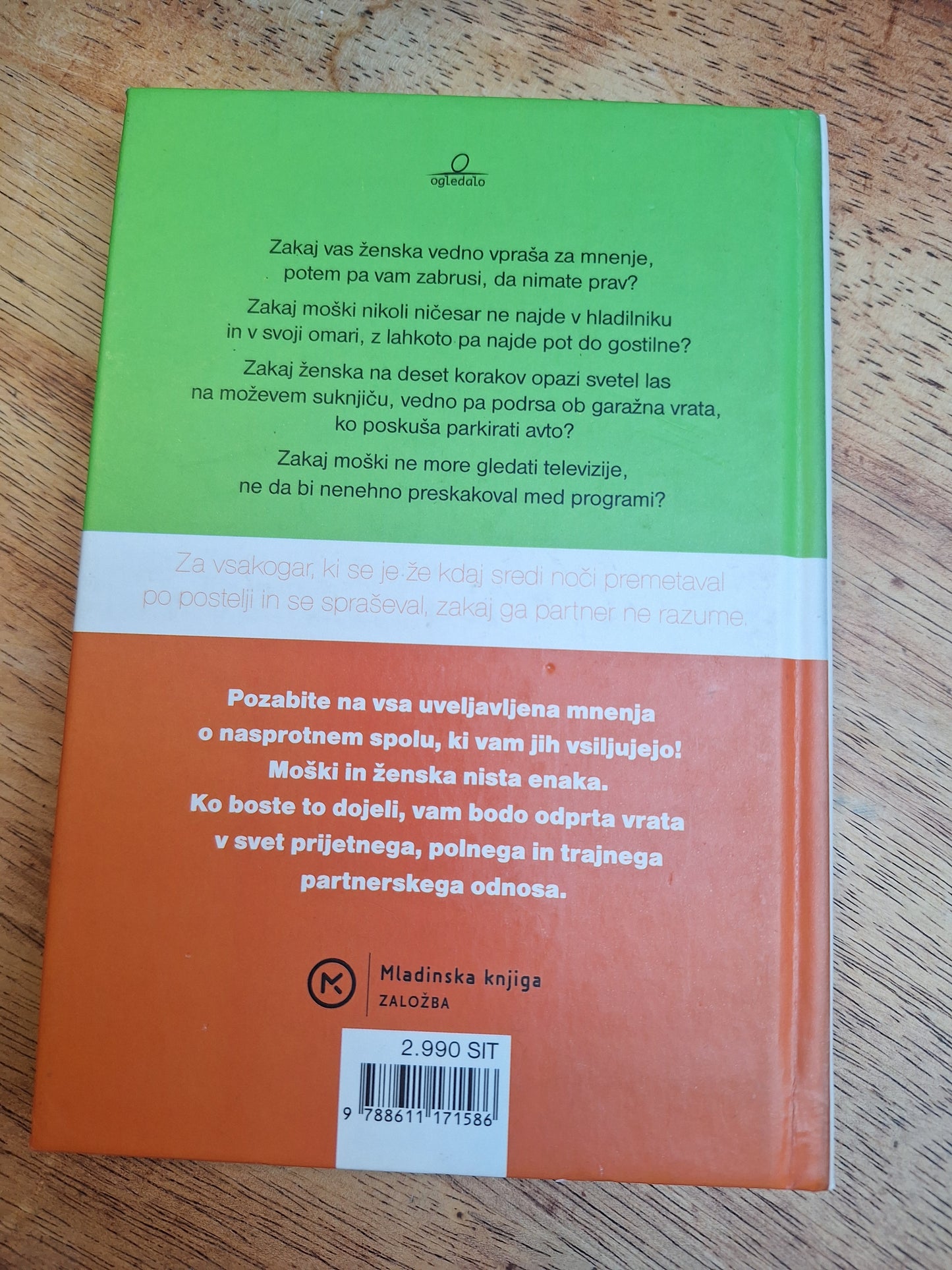 Zakaj lahko moški opravljajo le eno nalogo hkrati in zakaj ženske nikoli ne utihnejo? Allan in Barbara Pease.