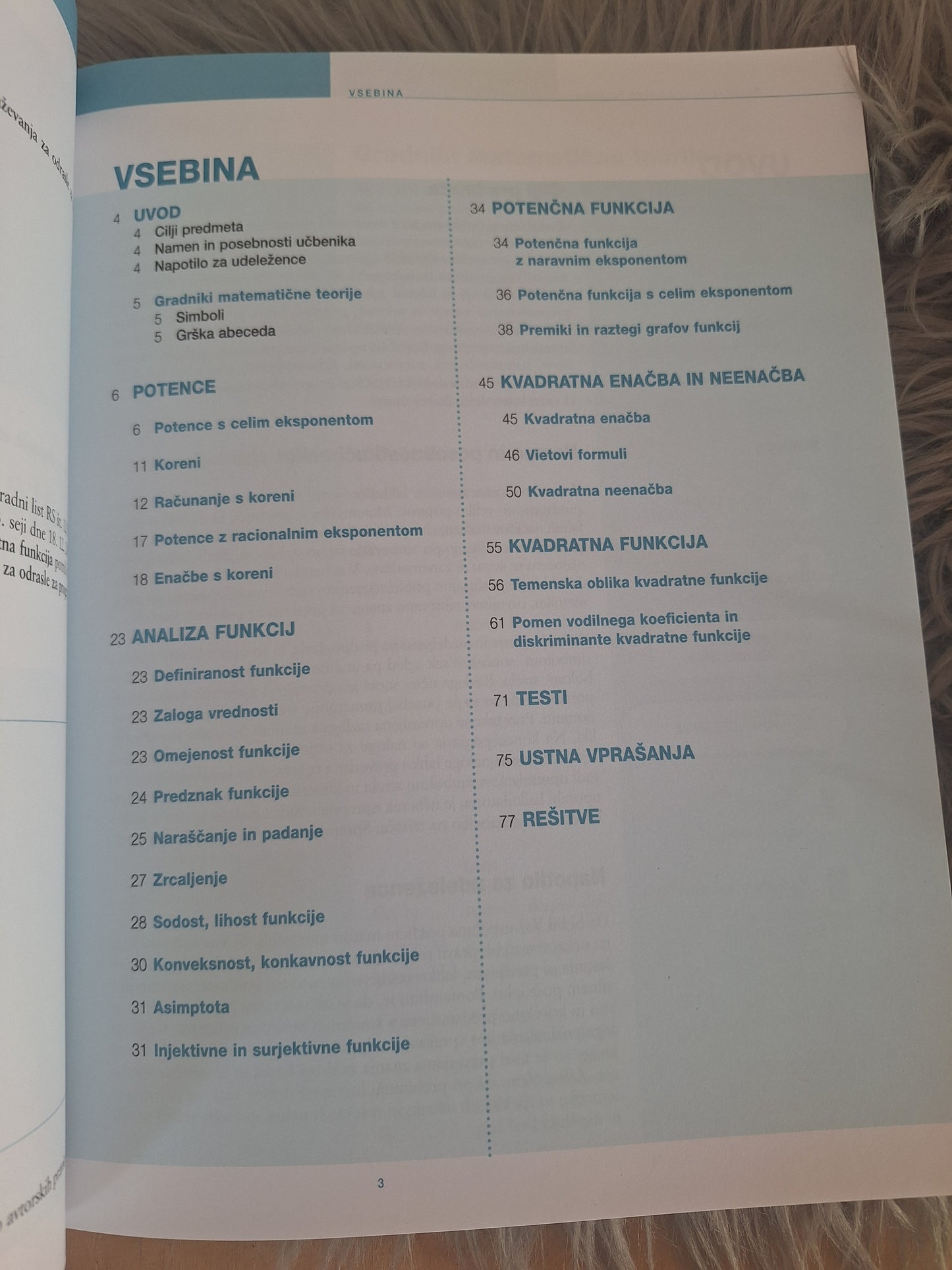 Matematika potence in kvadratna funkcija Romana Bohak Farič in Karmen Puconja