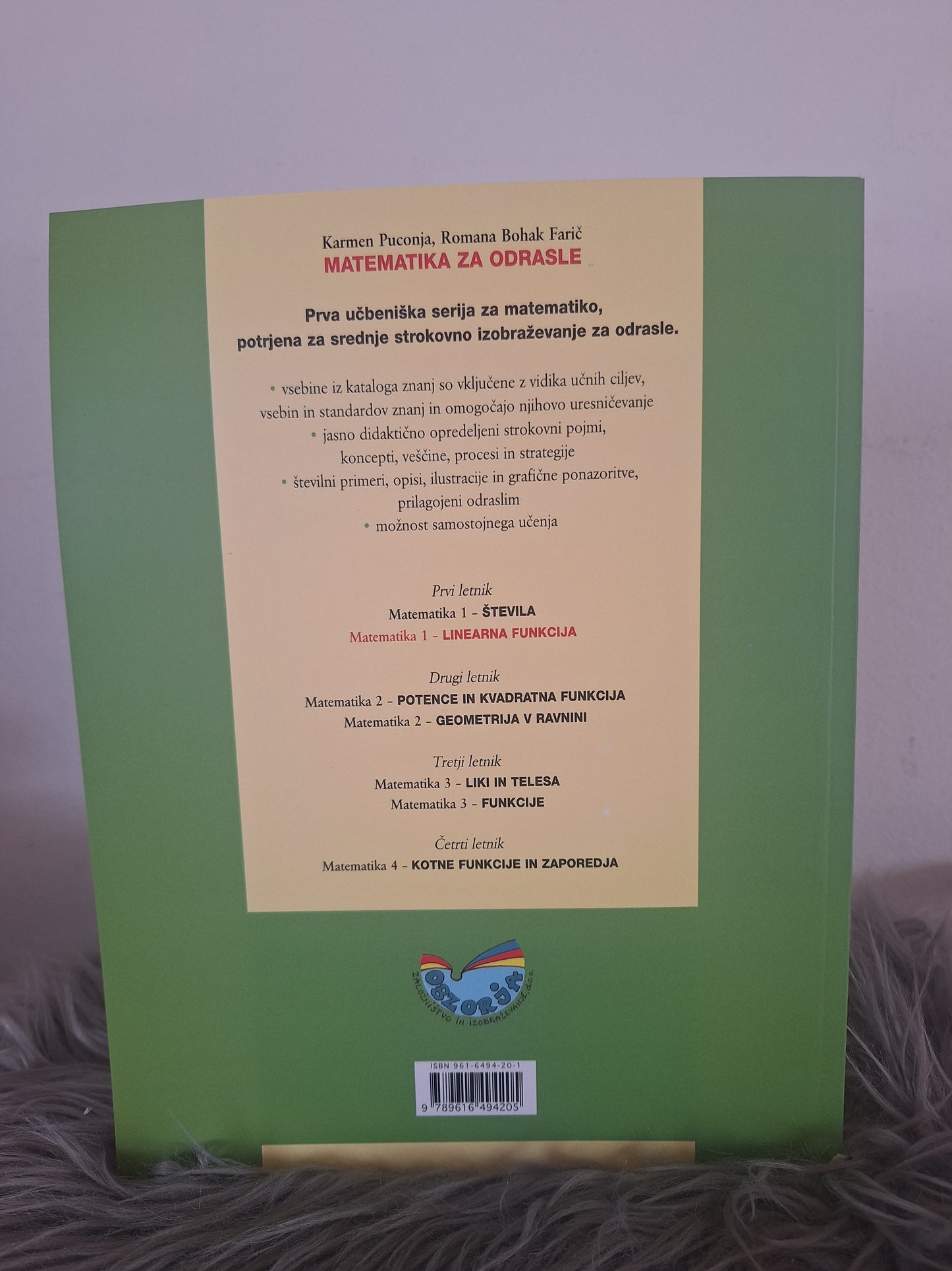 Matematika Linearna funkcija Romana Bohak Farič in Karmen Puconja