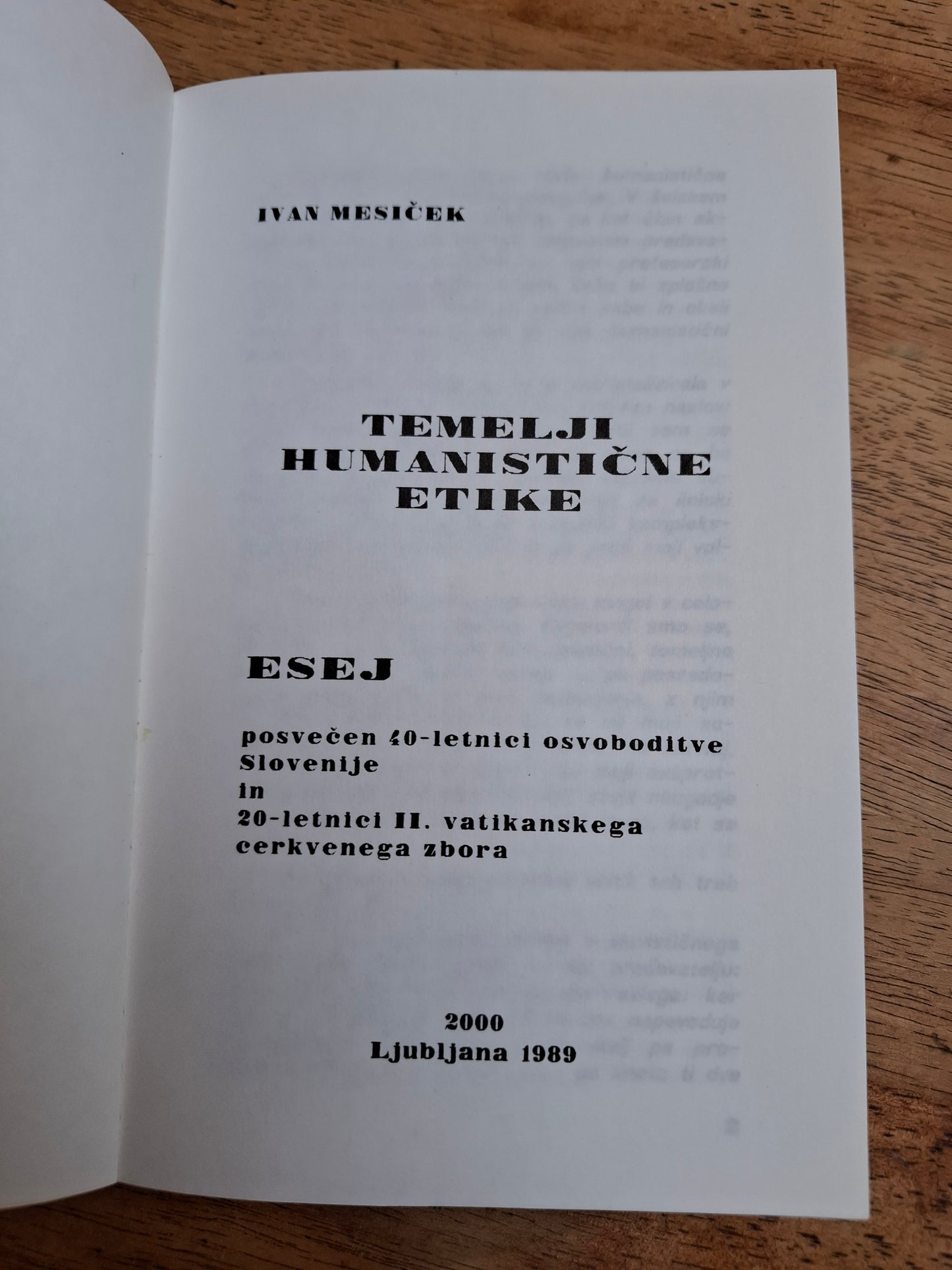 Temelji humanistične etike Ivan Mesiček