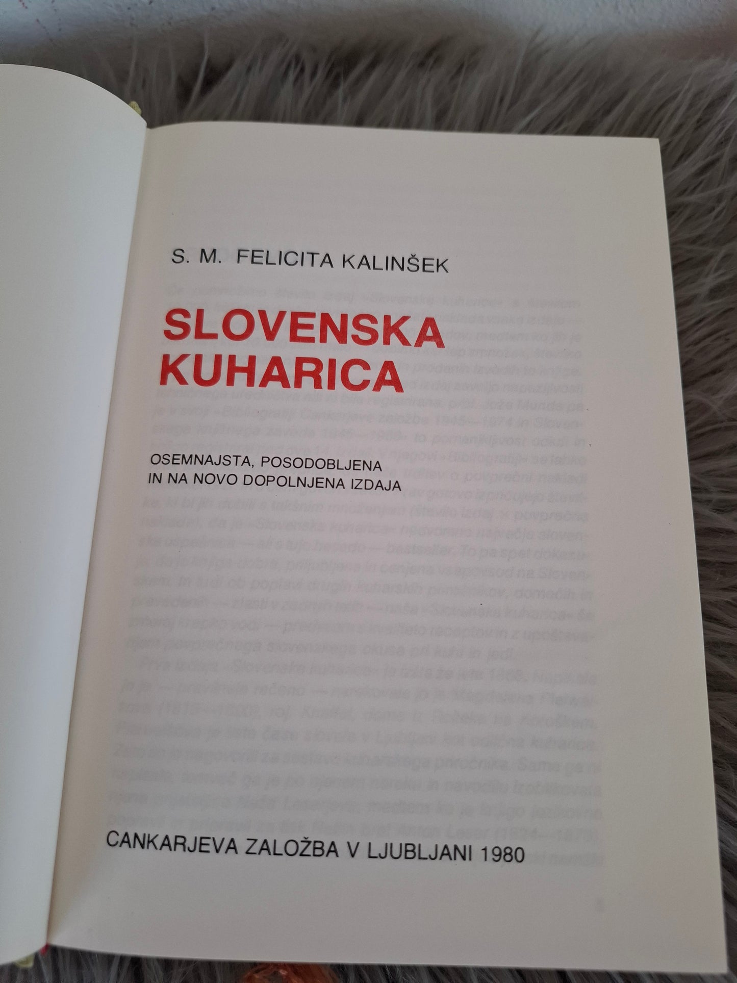 Slovenska kuharica Felicita Kalinšek