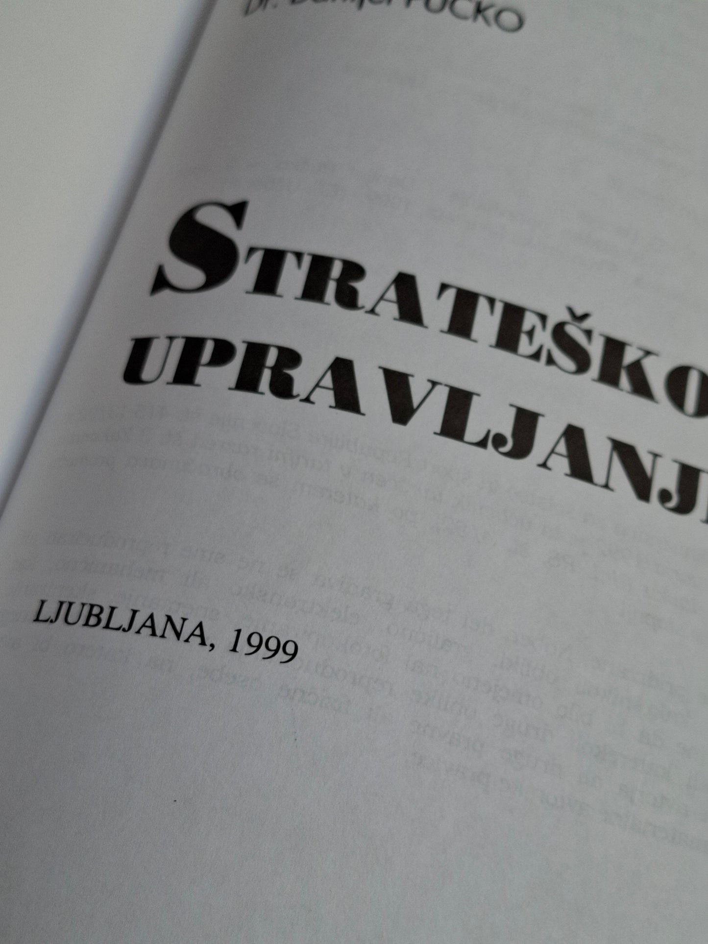 Strateško upravljanje Danijel Pučko