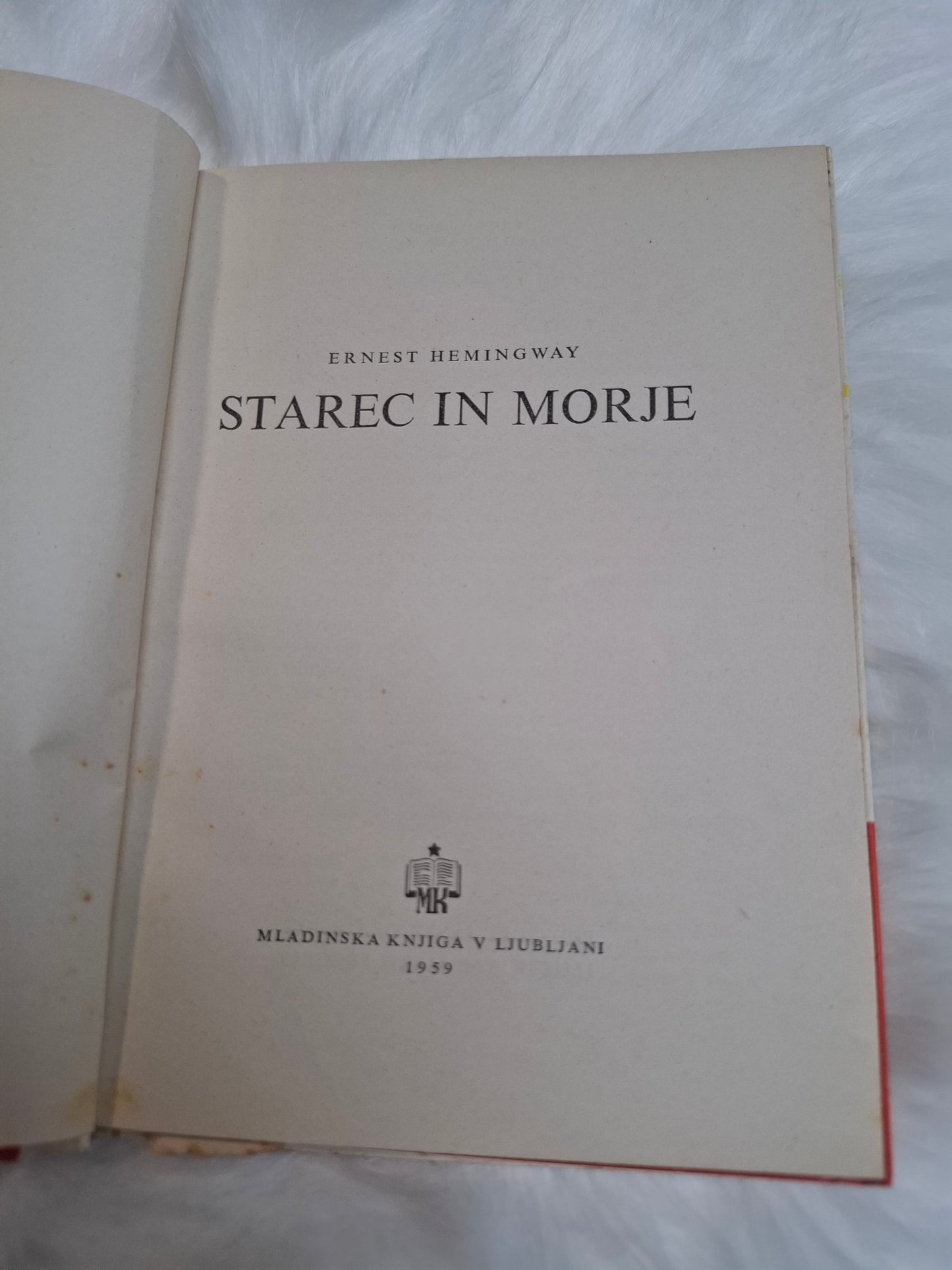 Starec in morje Ernest Hemingway