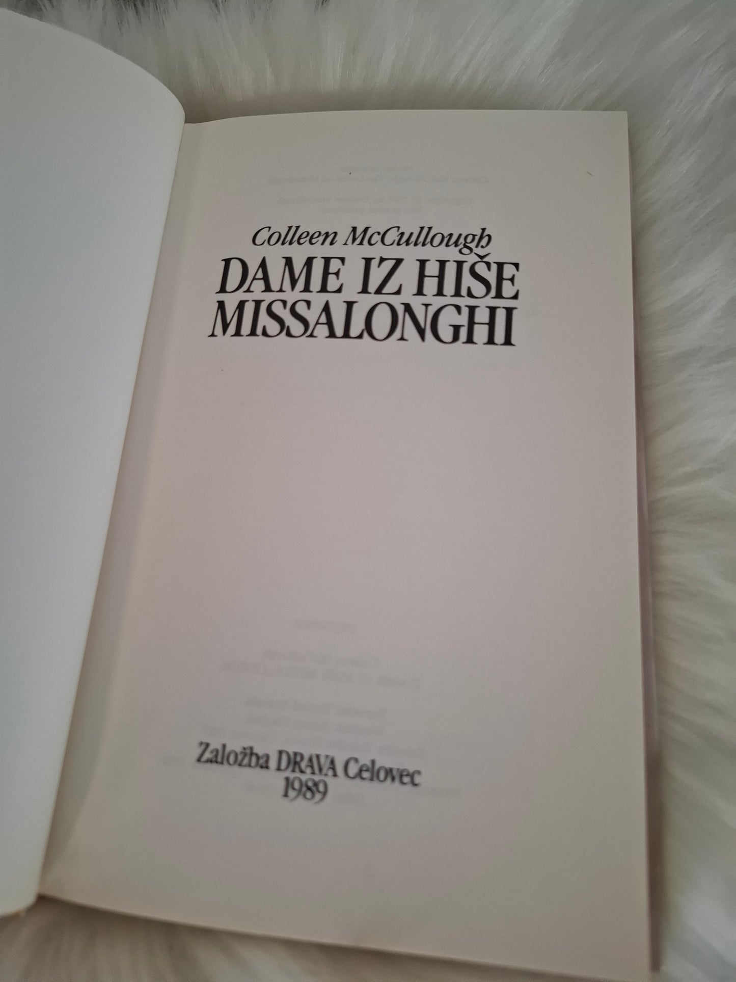 Dame iz hiše Missalonghi Colleen McCullough