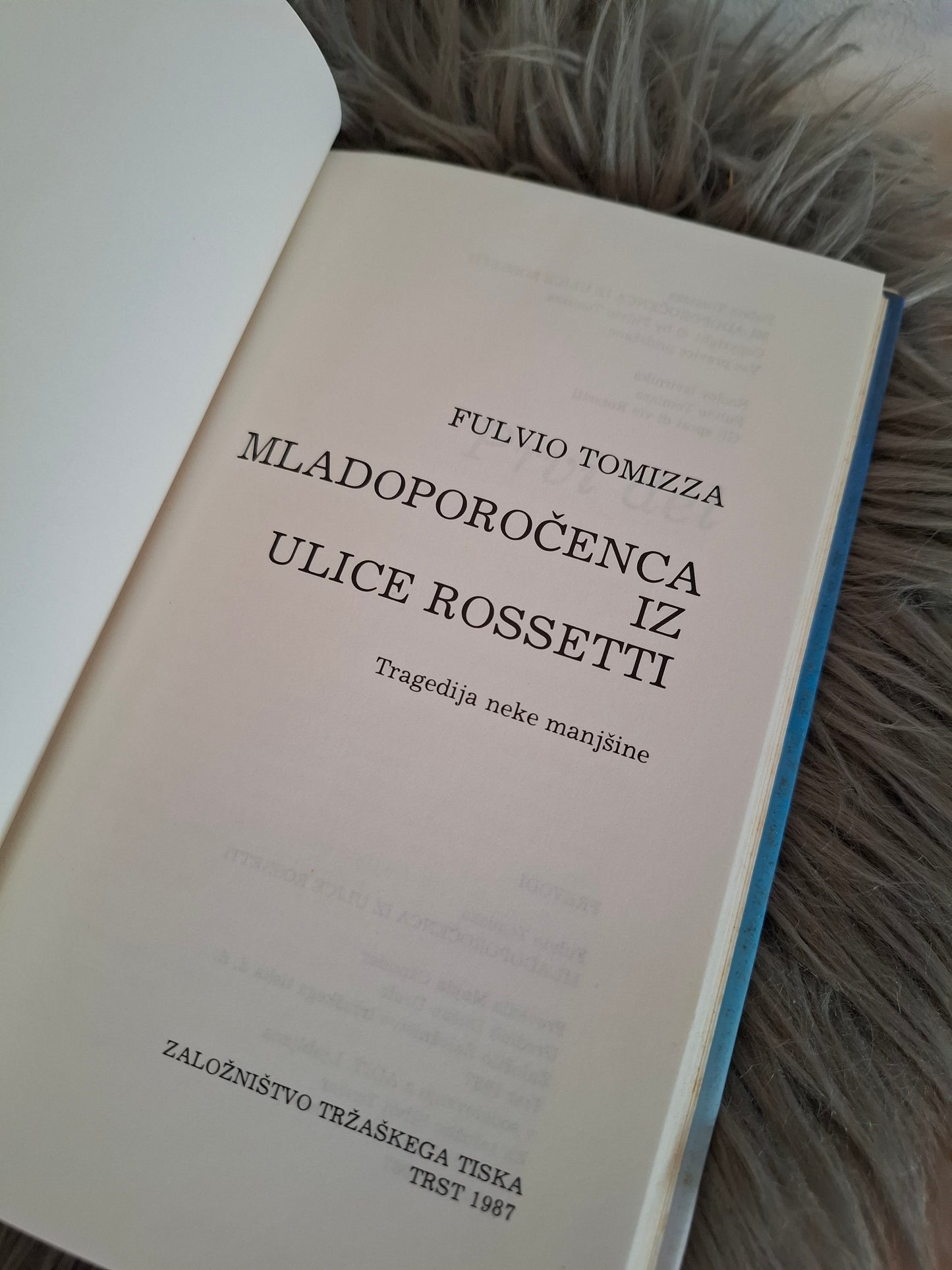 Mladoporočenca iz ulice Rossetti, Fulvio Tomizza