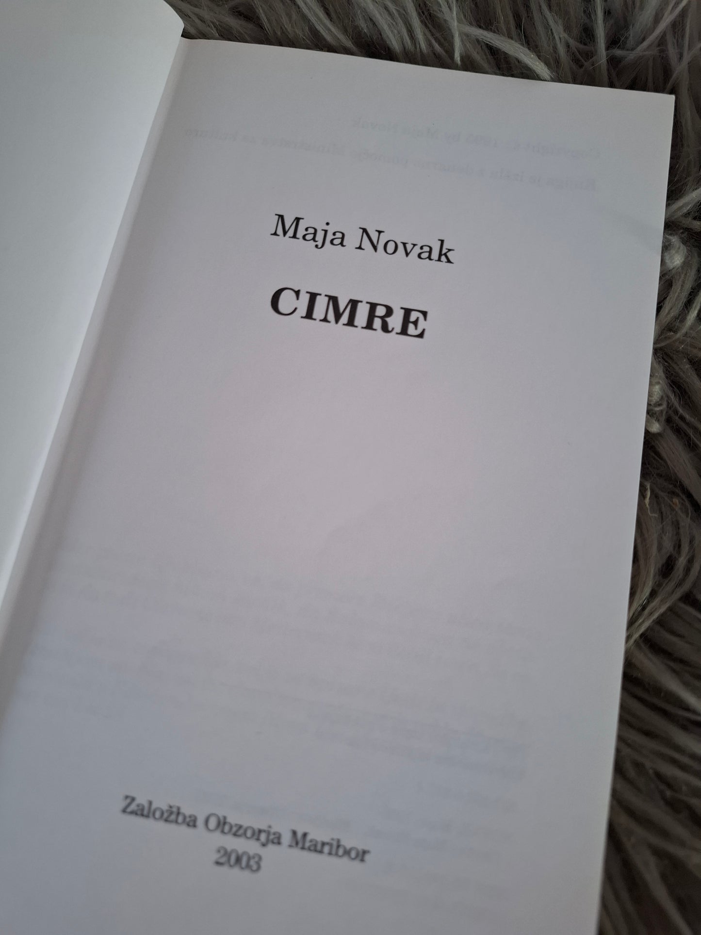 Cimre, Maja Novak