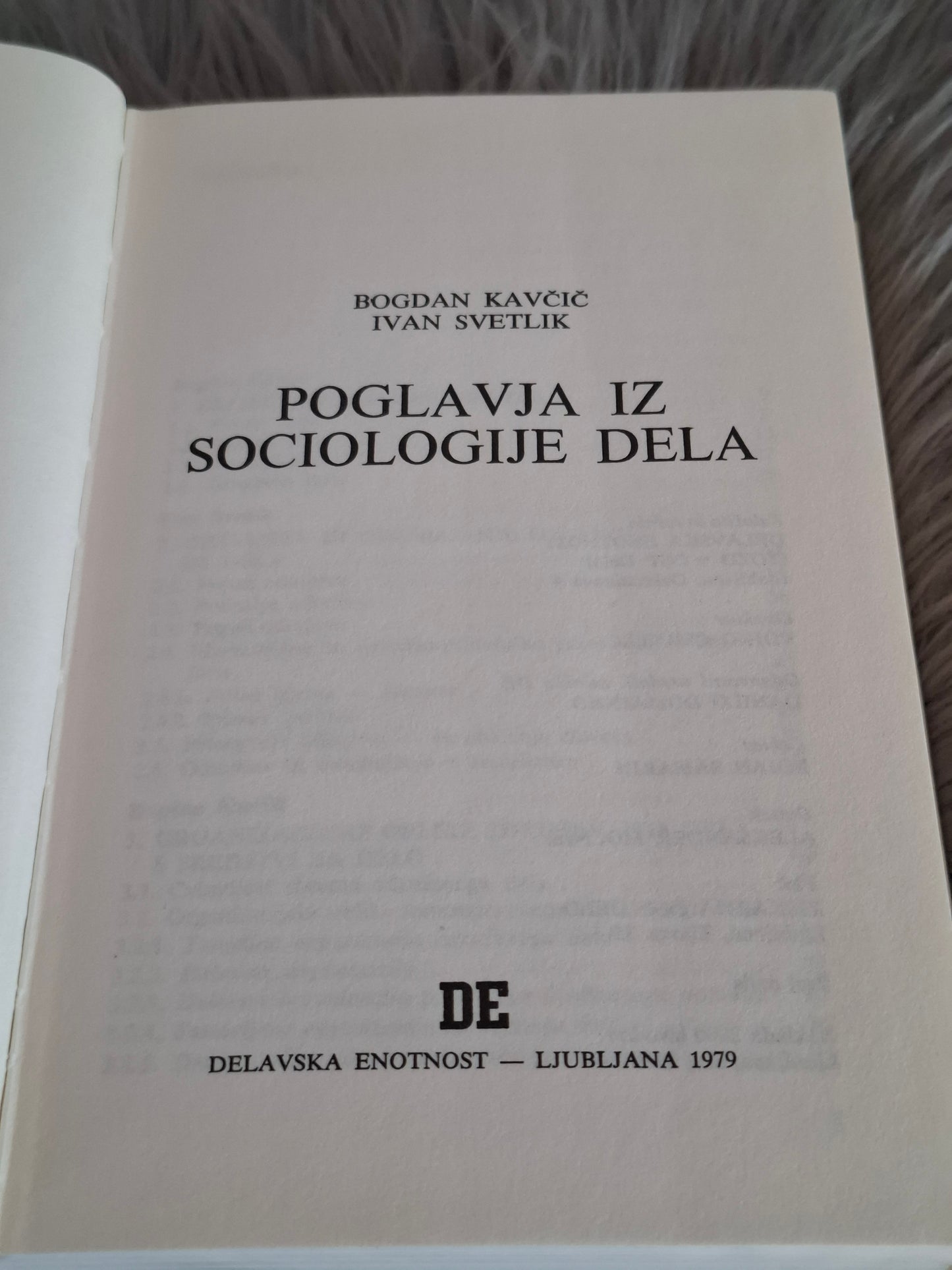 Poglavja iz sociologije dela Bogdan Kavčič Ivan Svetlik