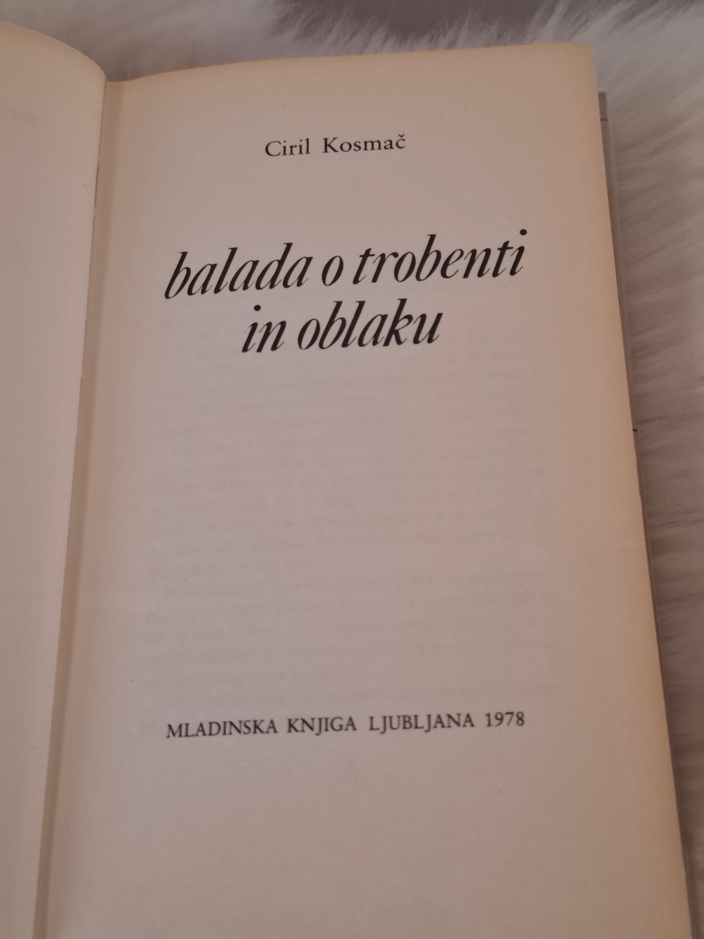 Balada o trobenti in oblaku Ciril Kosmač