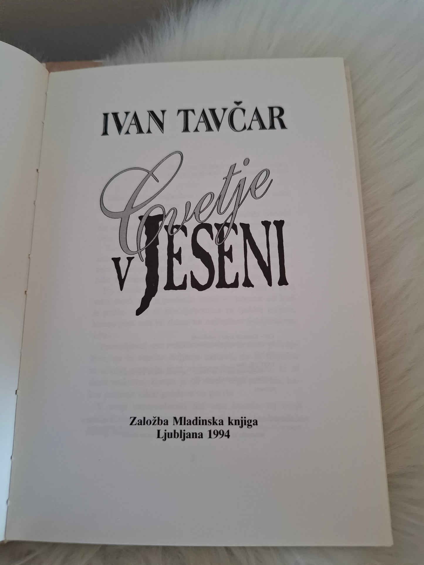 Cvetje v jeseni Ivan Tavčar