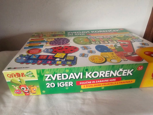 Zvedavi korenček družabna igra Lisciani