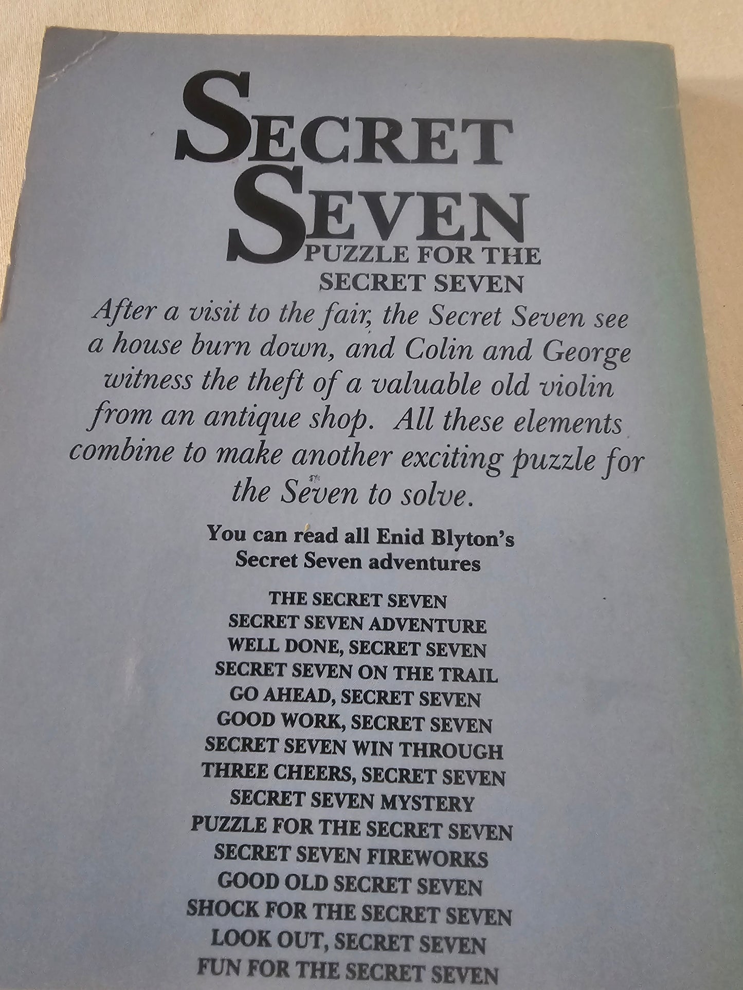Secret Seven Enid Blyton