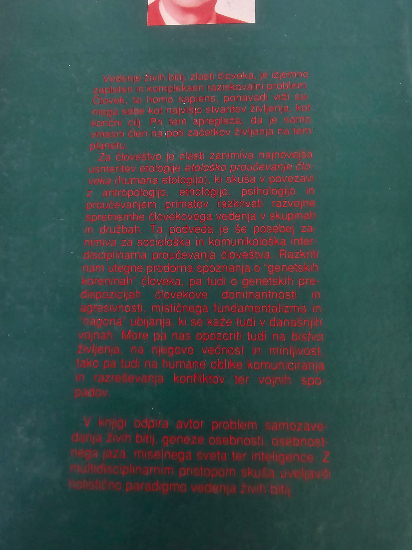 Sporazumevanje živih bitij France Vreg