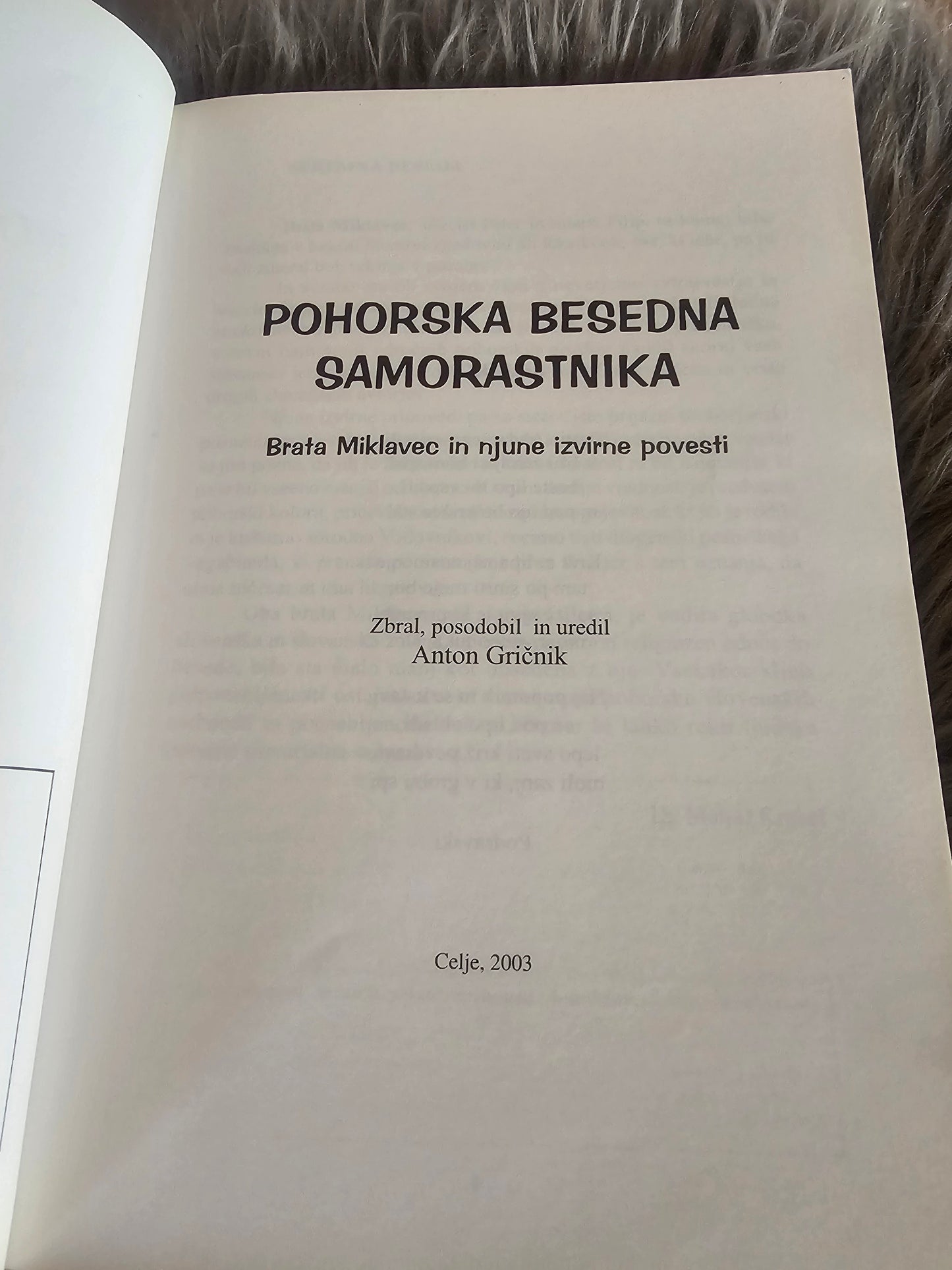 Pohorska beseda samorastnika Anton Gričnik