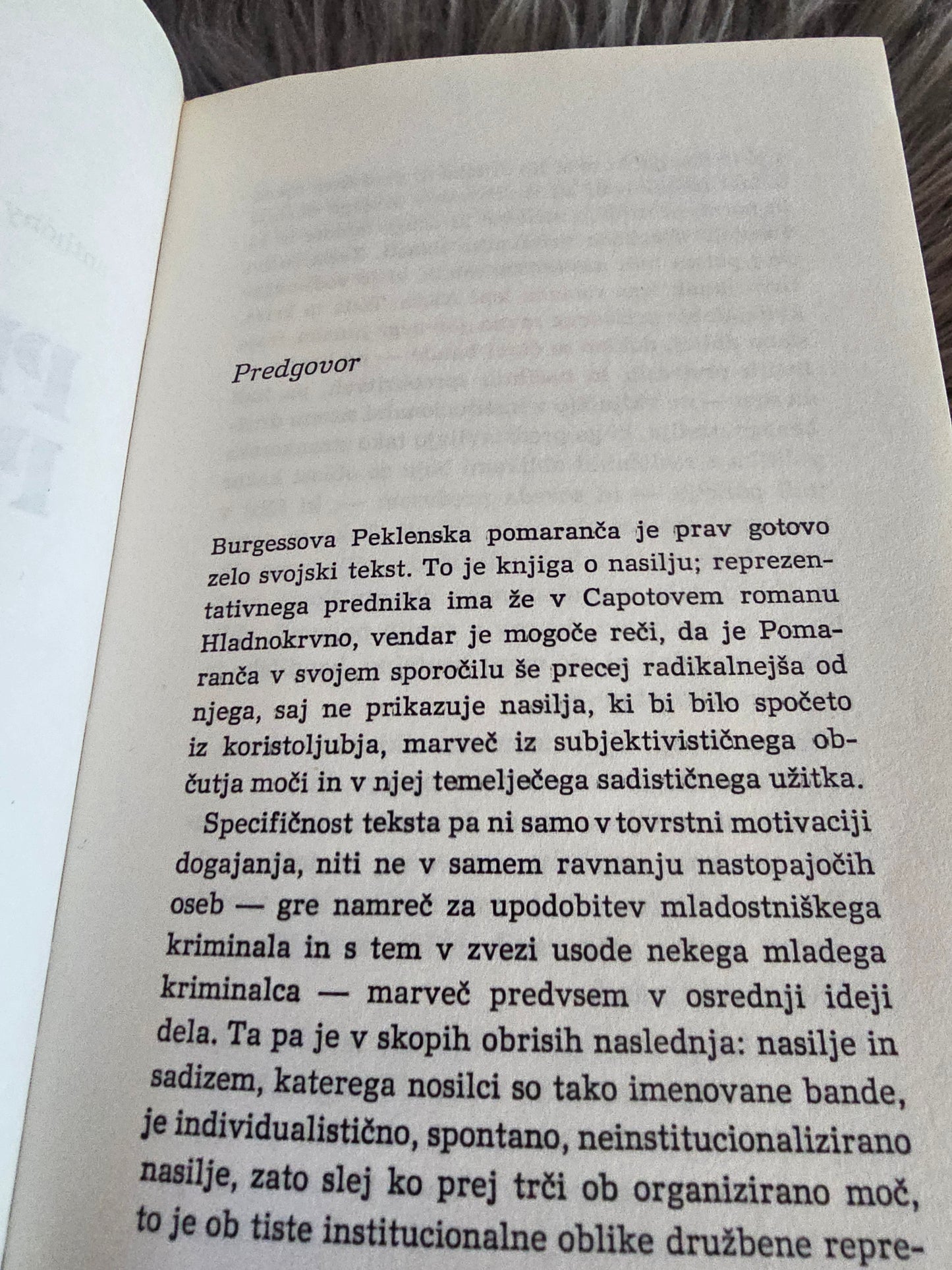 Peklenska pomaranča Anthony Burgess