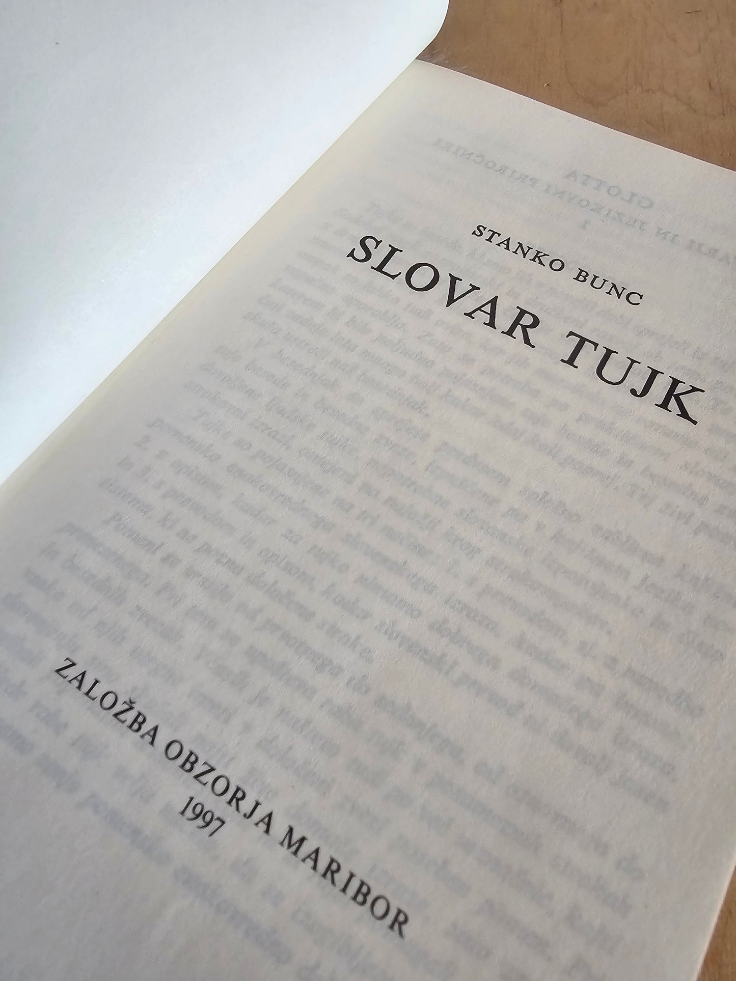 Slovar tujk Stanko Bunc