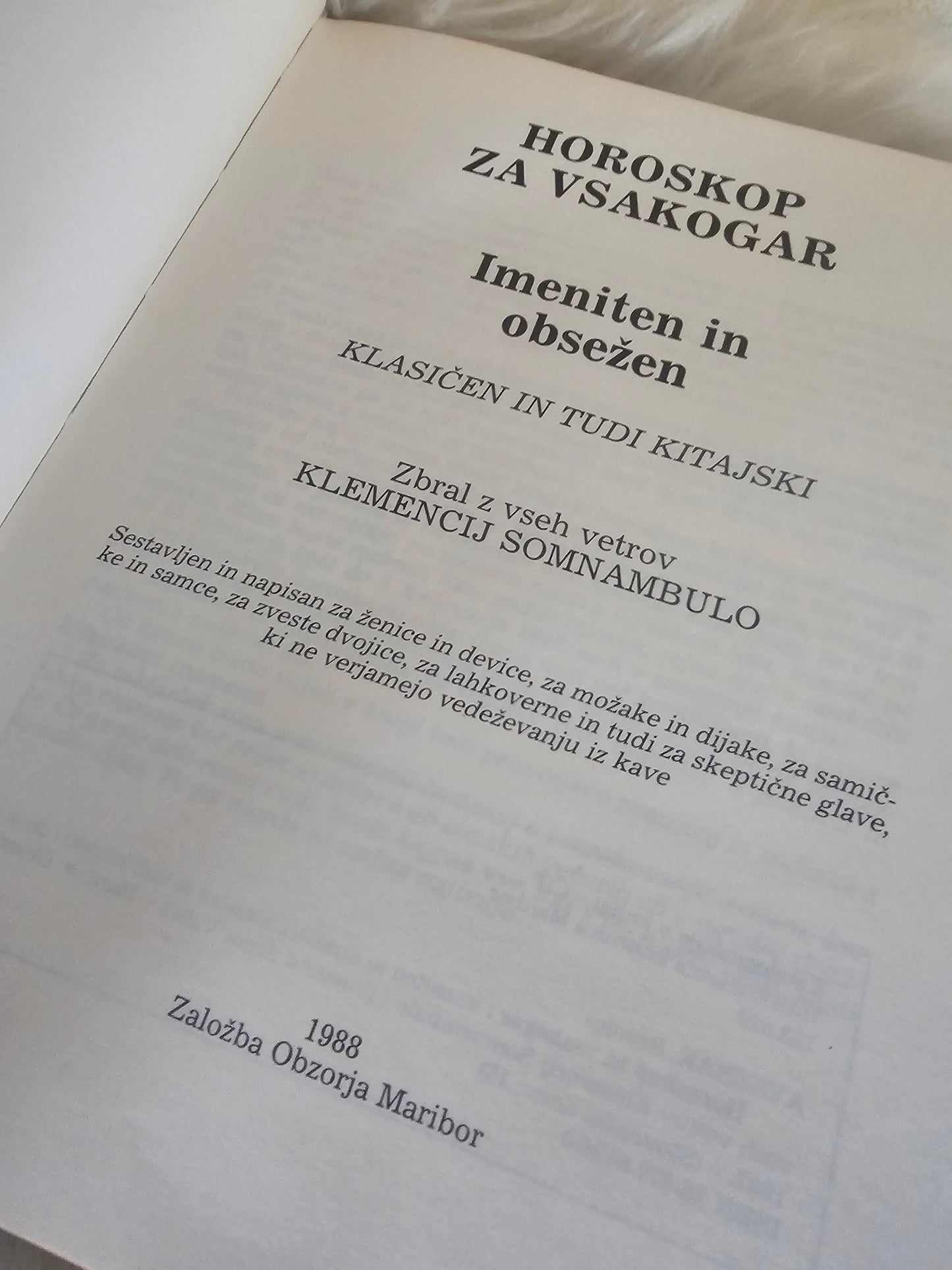 Horoskop Klemencij Sommambulo