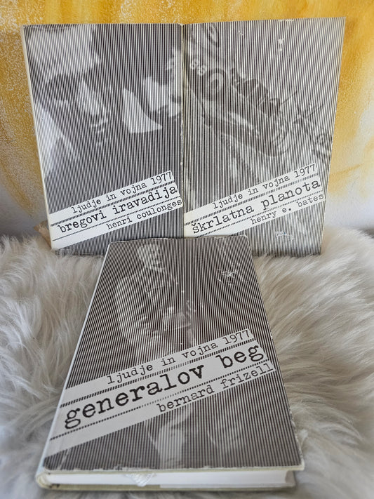 Ljudje in vojna  Generalov beg Bernard Frizell Bregovi irivadija Henri Coulonges Škrlatna planota Henry E.Bates