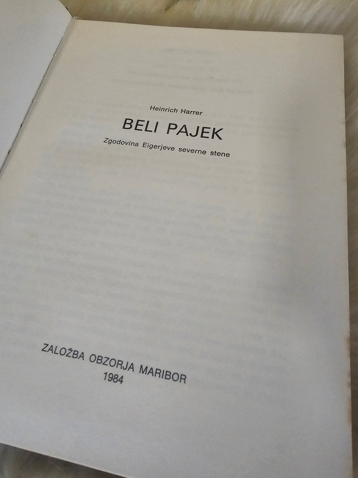 Beli pajek Heinrich Harrer