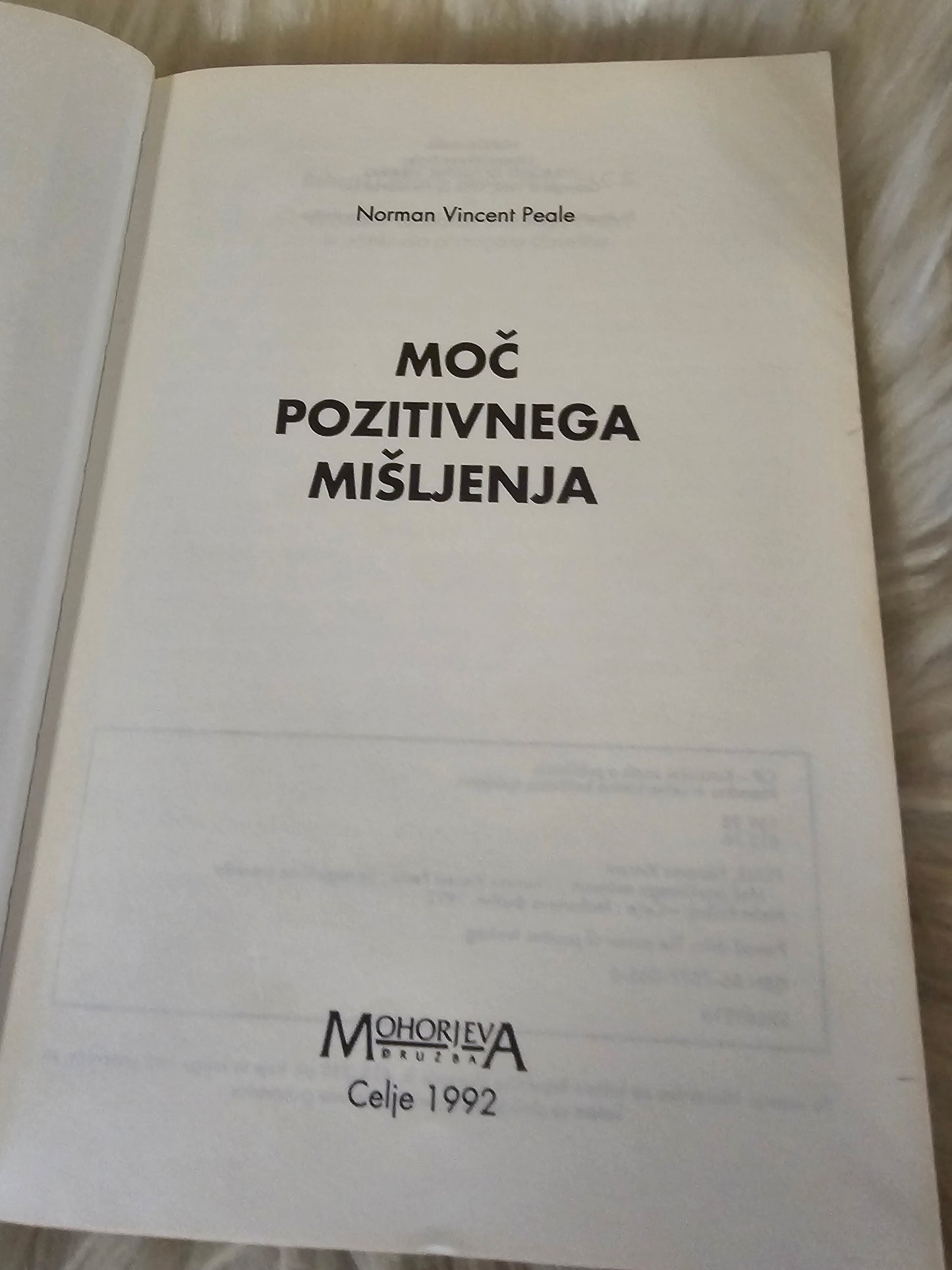 Moč pozitivnega mišljenja Mohorjeva družba