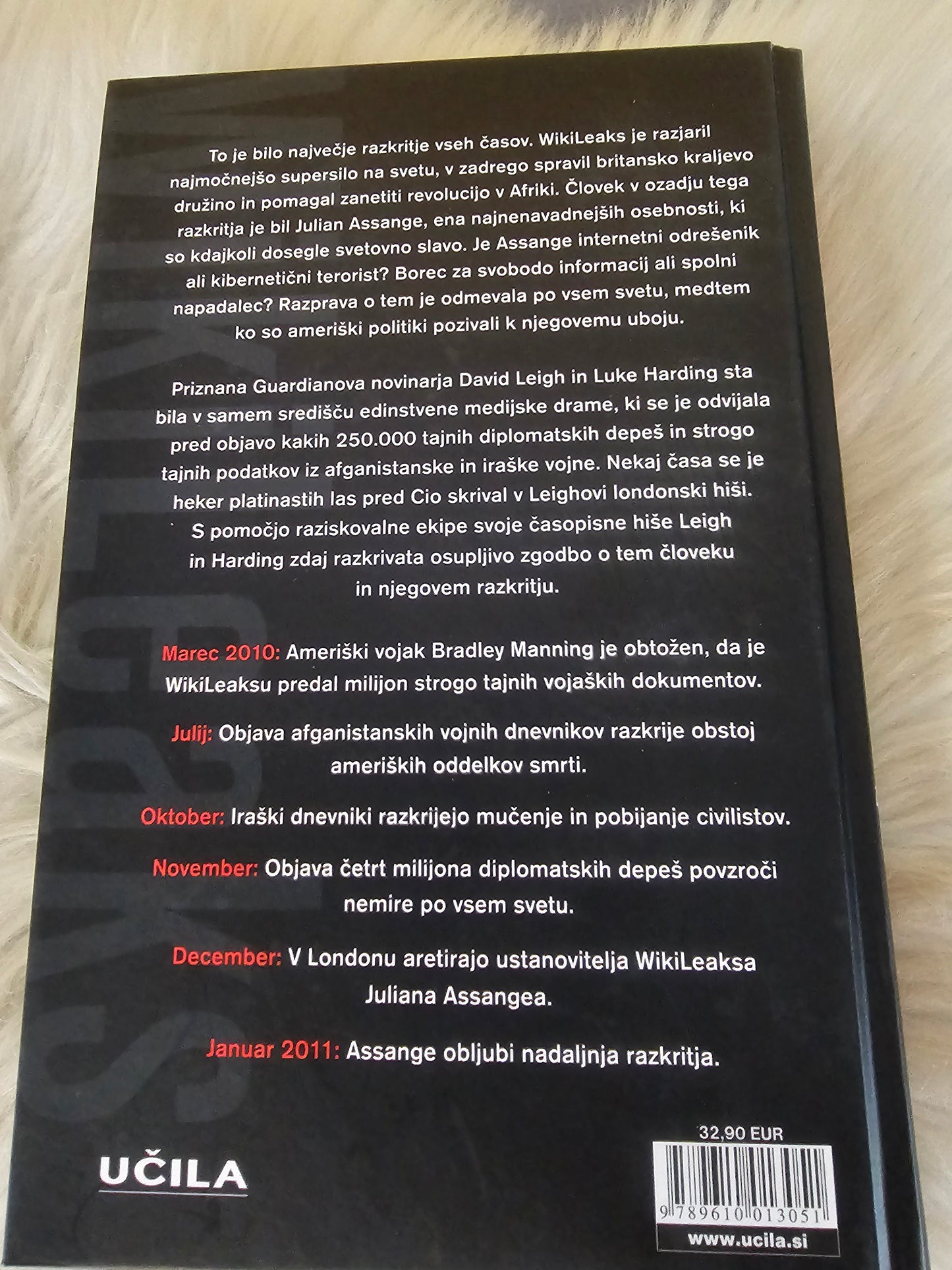 Wiki Leaks Julian Assaange in vojna za svobodo informacij David Leigh Luke Harding