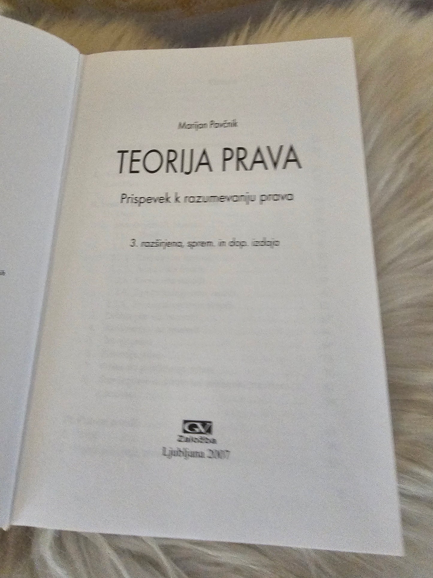 Teorija prava Marijan Pavčnik