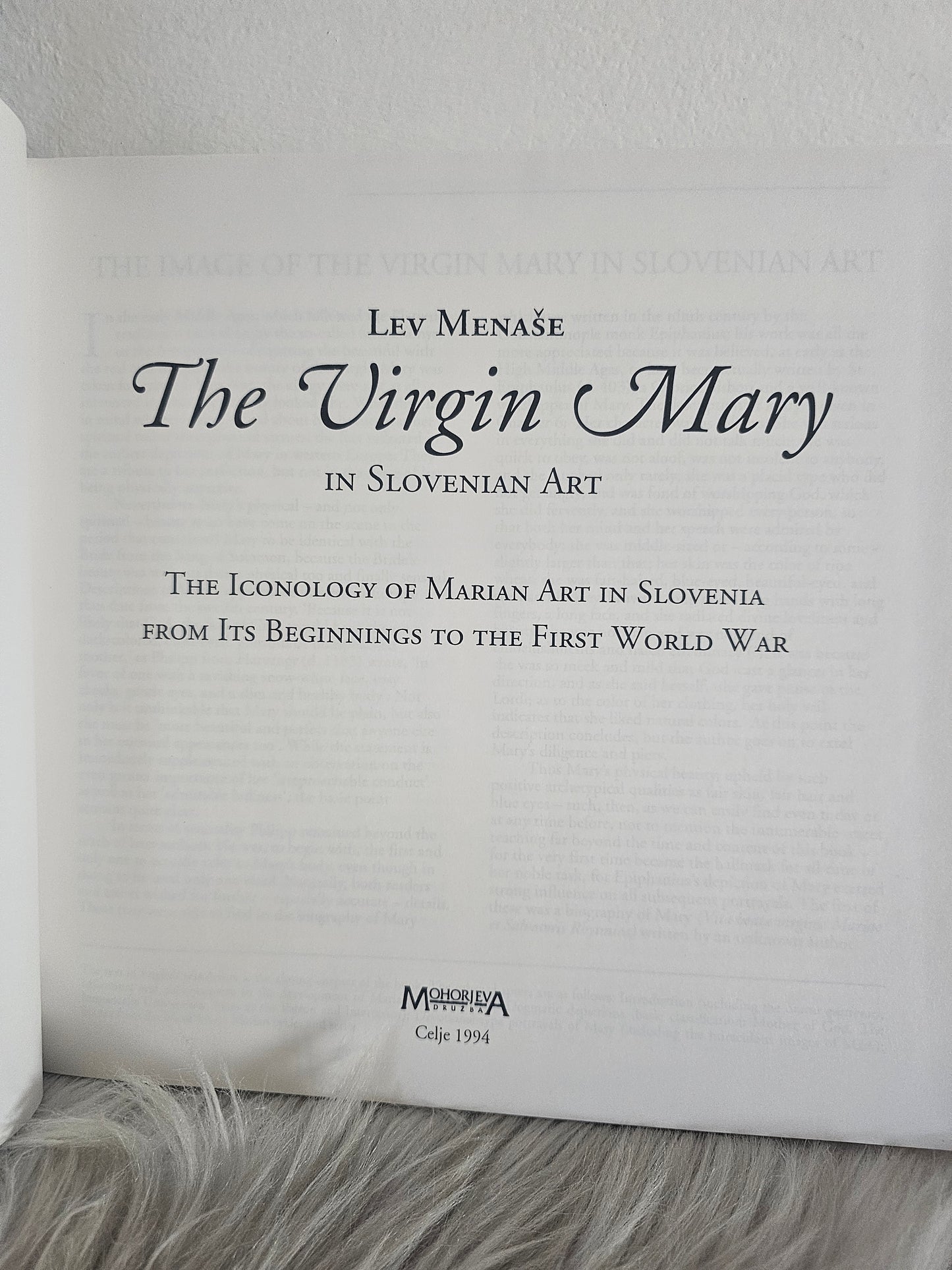 The Virgin Mary in Slovenian Art Lev Menaše Mohorjeva družba Celje