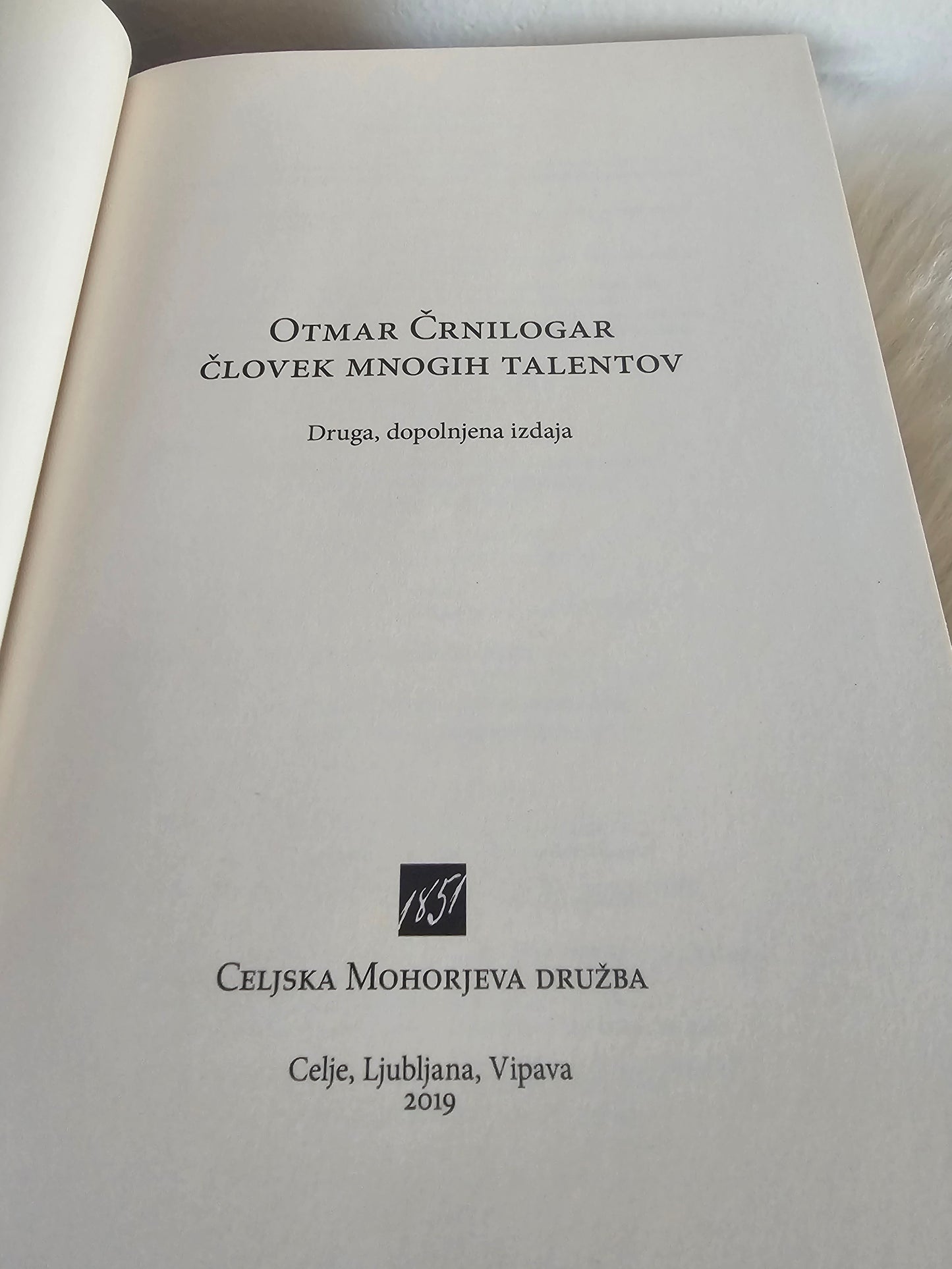 Otmar Črnilogar človek mnogih talentov Celjska Mohorjeva družba