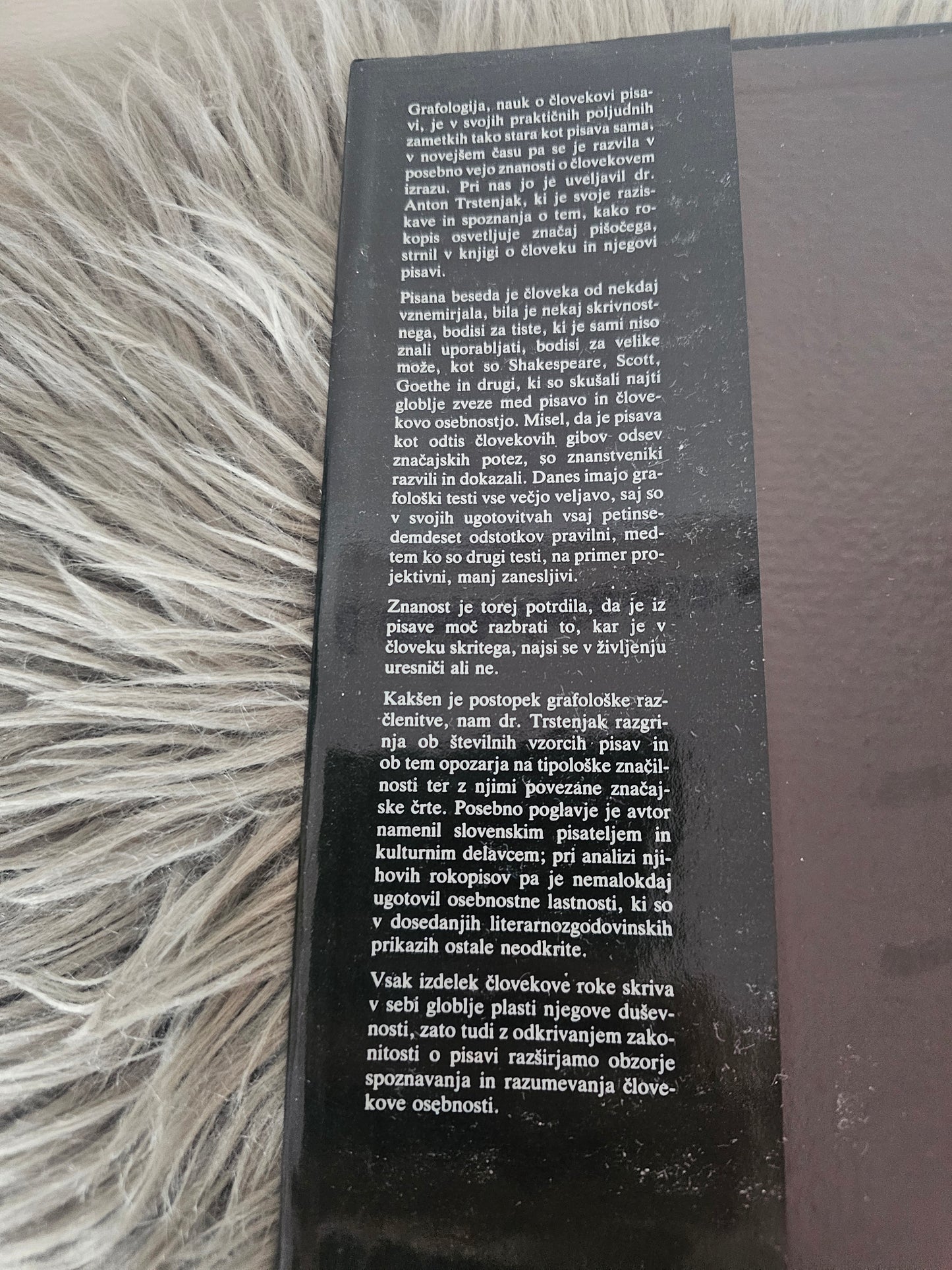 Človek in njegova pisava Anton Trstenjak