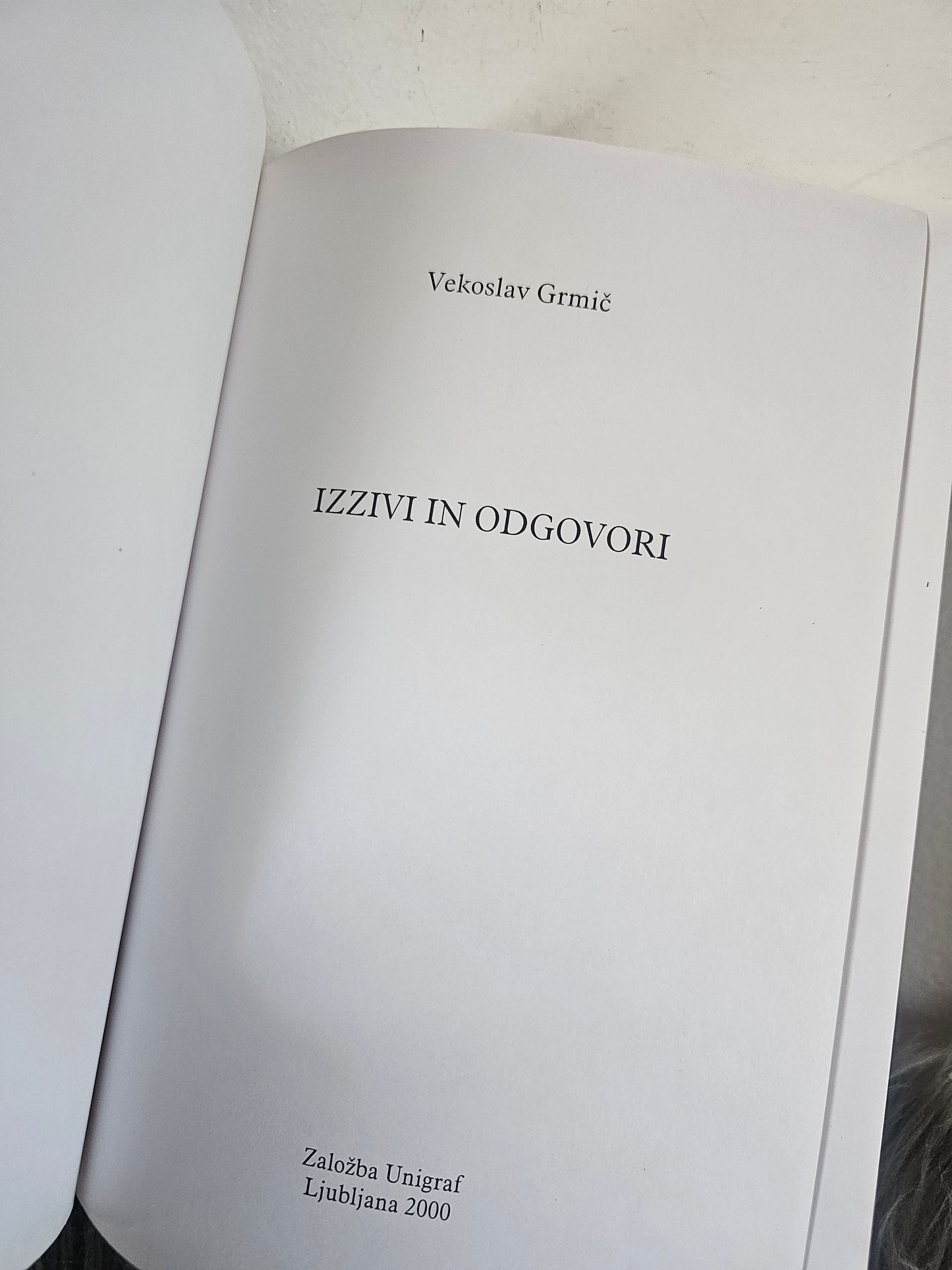 Izzivi in odgovori Vekoslav Grmič