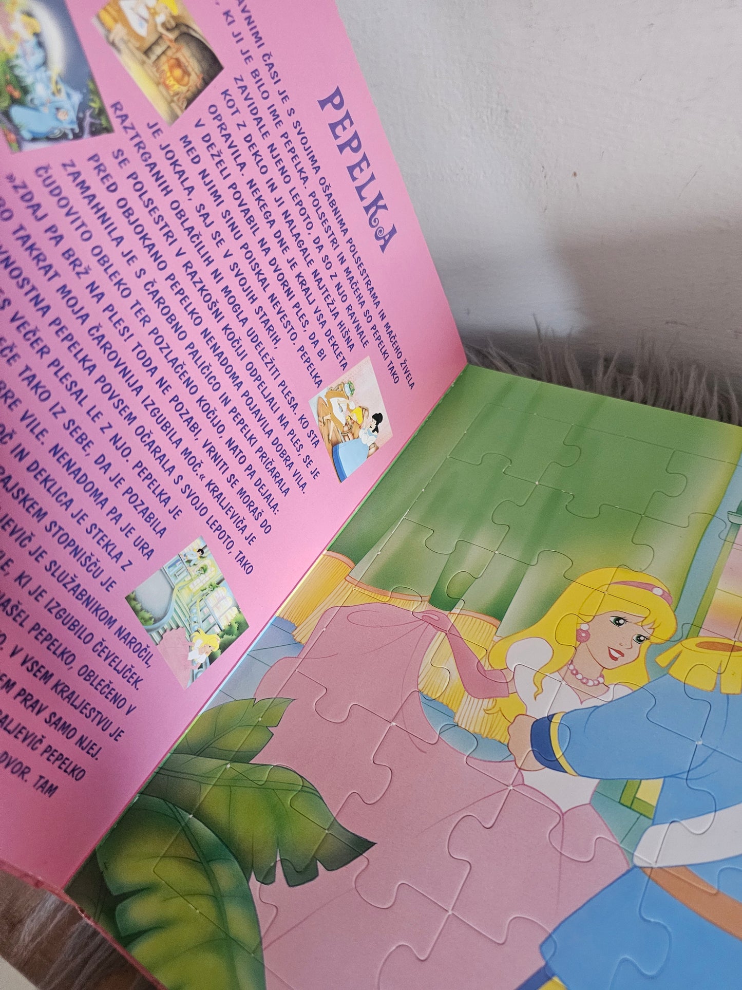 Velija knjiga s sestaljankami pravljice o princeskah Založba Grahovac