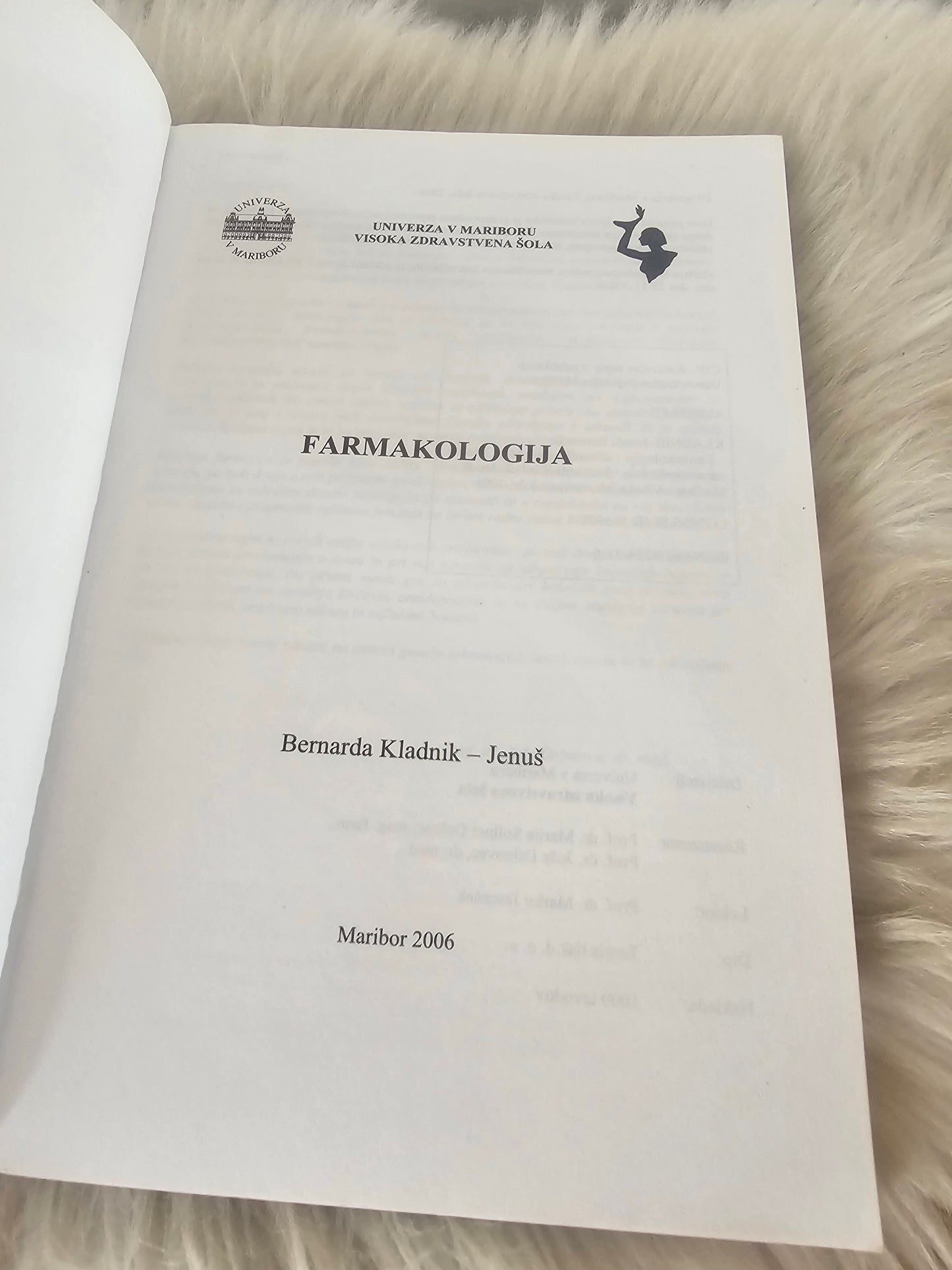 Farmakologija Bernarda  Kladnik Jenuš