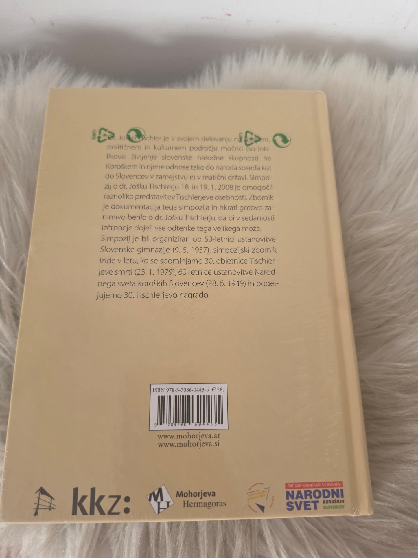 Simpozij o dr. Jošku Tischlerju Zbornik predavanj in prispevkov Mohorjeva Celovec