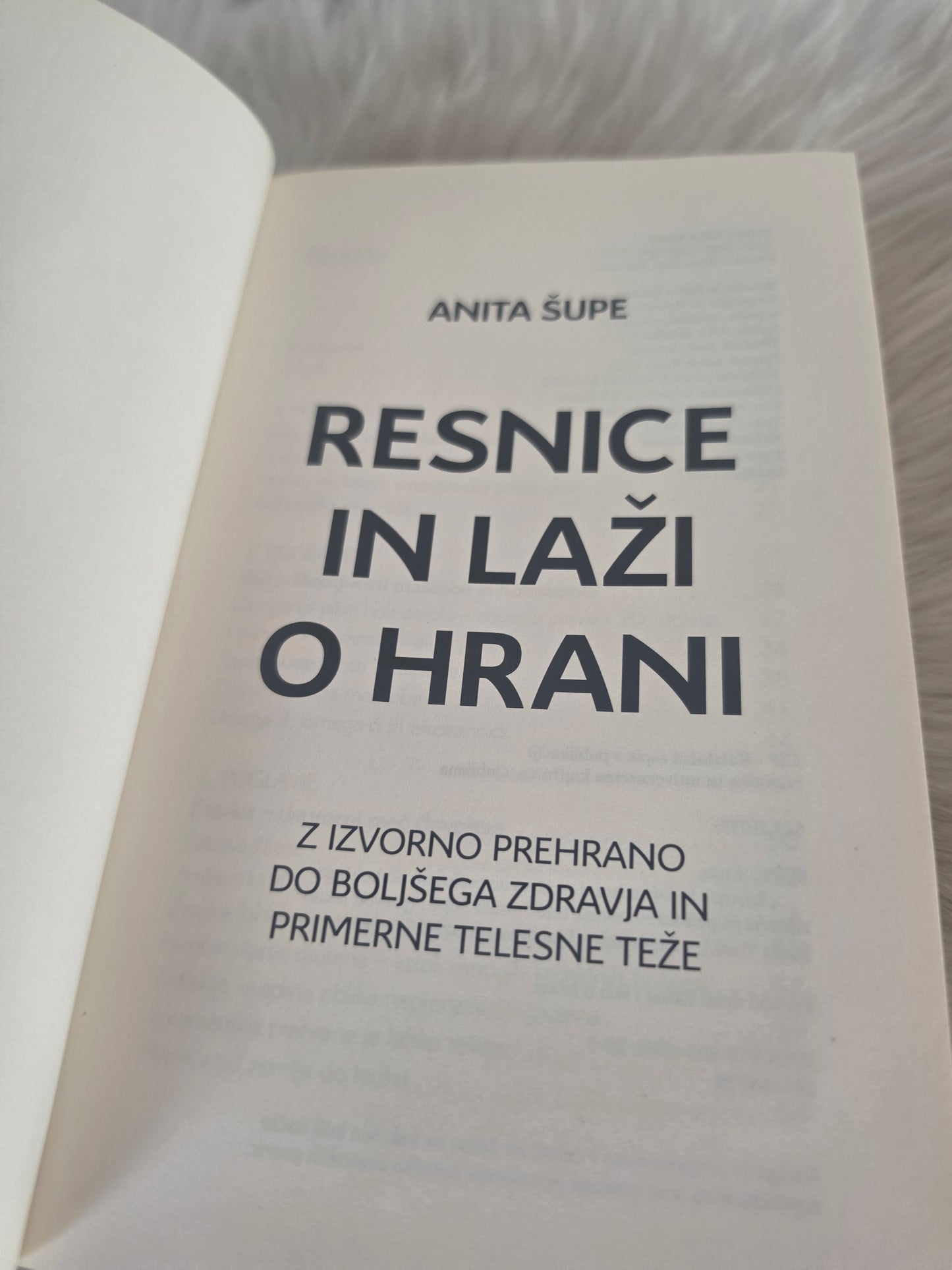 Resnice in laži o hrani Anita Šupe
