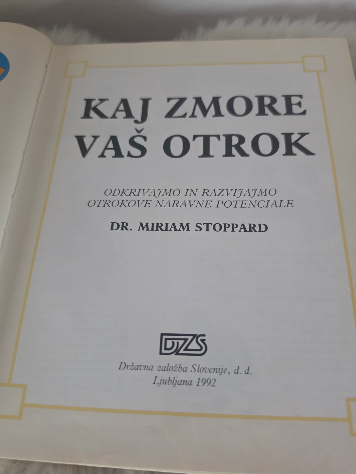 Kaj zmore moj otrok Miriam Stoppard